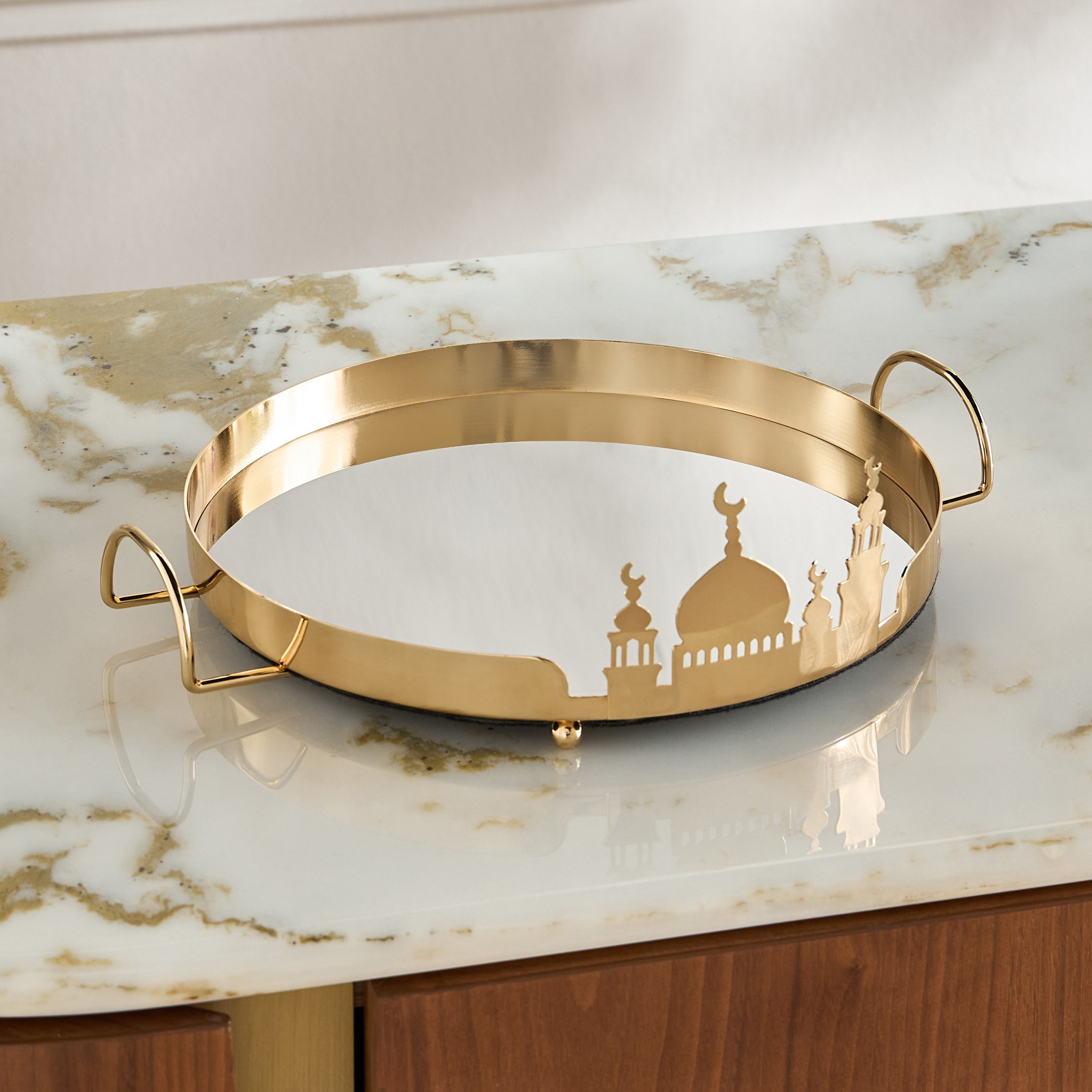 Majlis Decorative Tray - 30 cm-household-decor-boxesandtrays-image-1