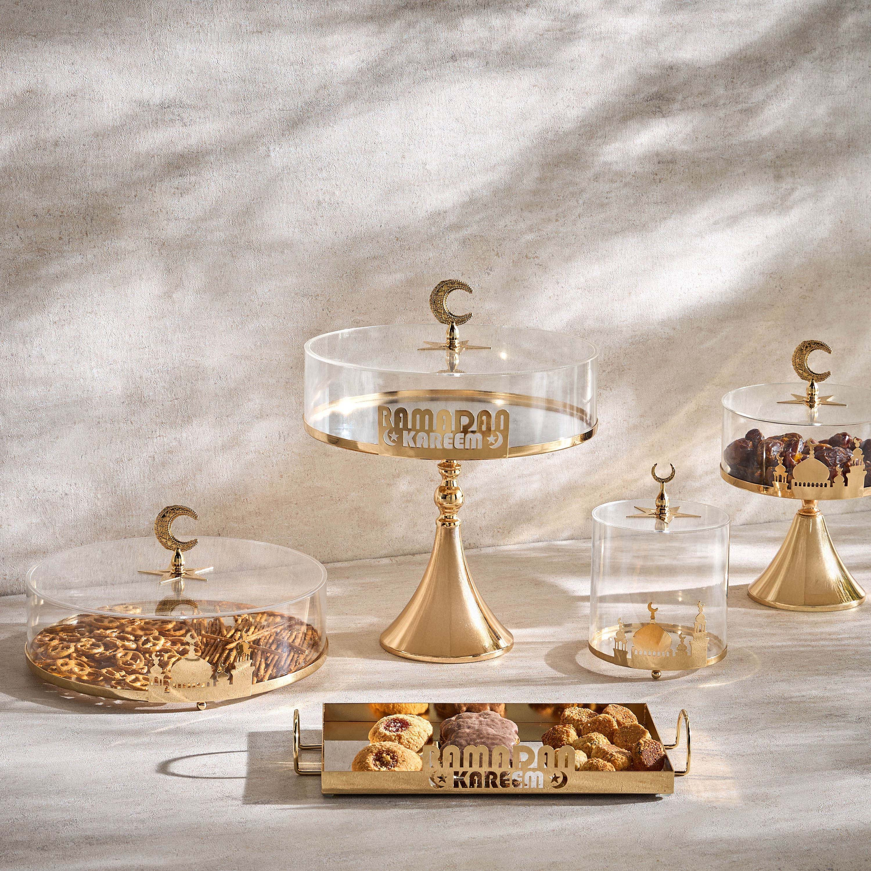 Majlis Domed Decorative Box - 14 cm-household-dining-serveware-cakestands-image-4