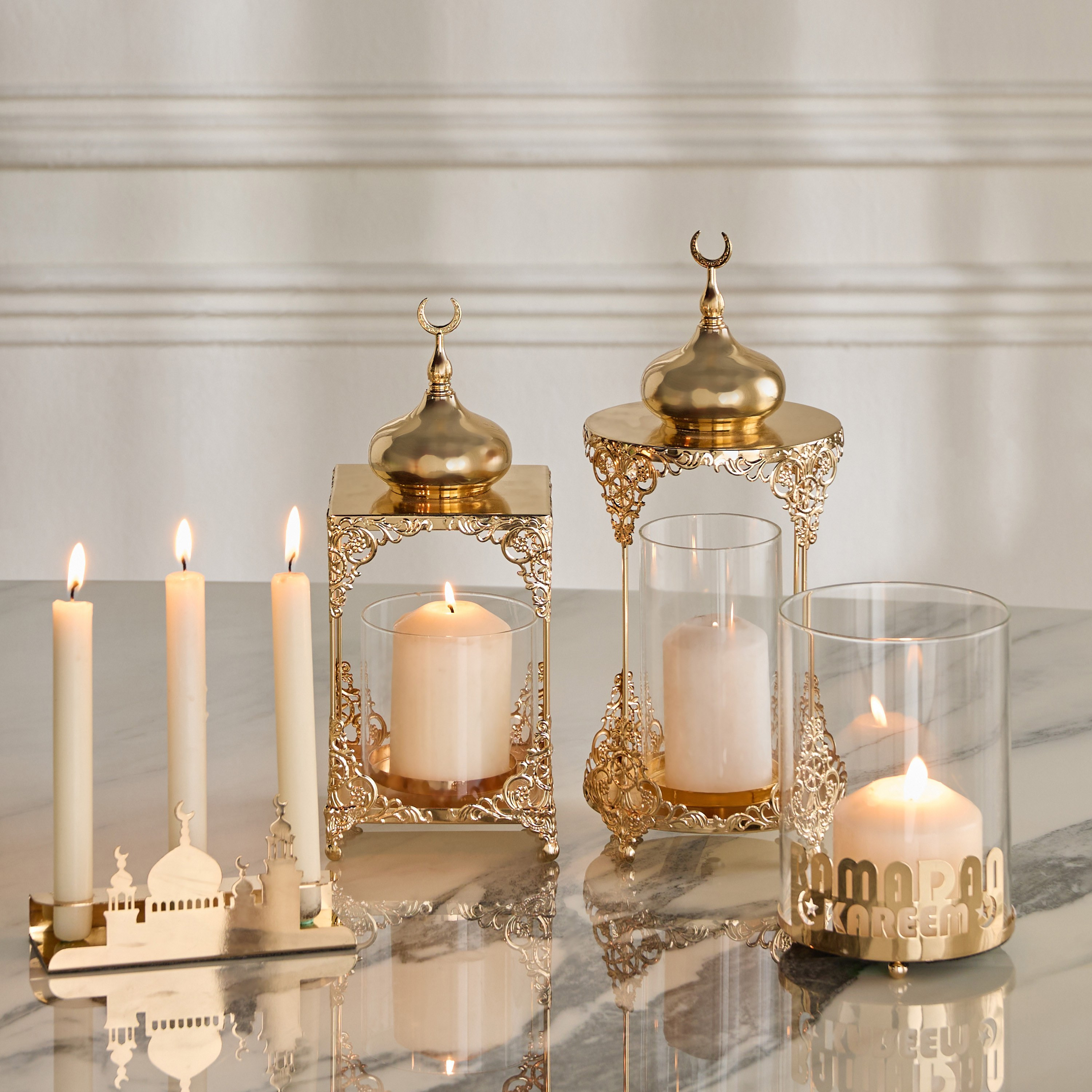 Majlis Taper Candleholder - 7 cm-household-decor-candleholdersandlanterns-image-5