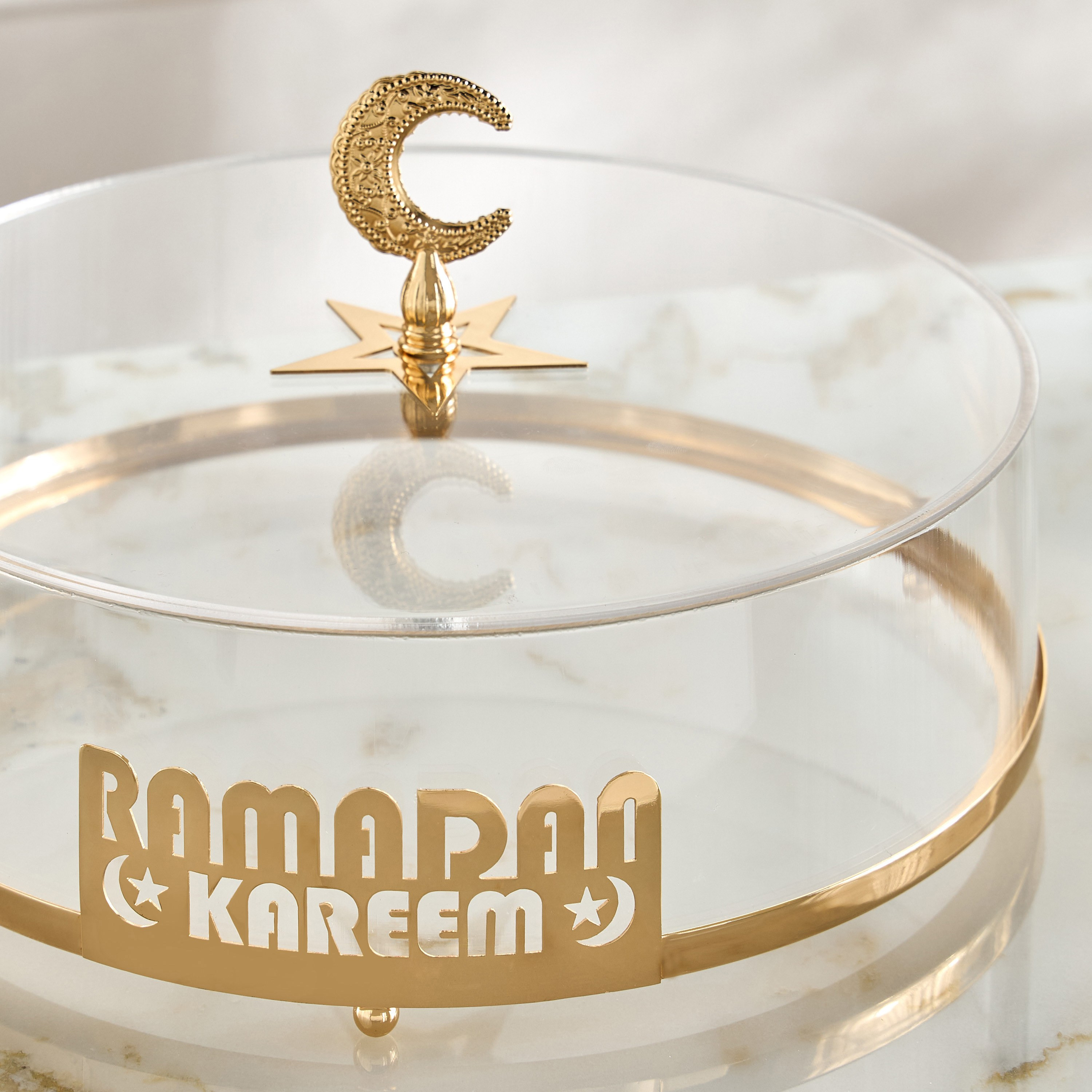 صندوق رمضان كريم دائري بغطاء هلالي - مجلس-household-dining-serveware-foodwarmersandcasseroles-image-3