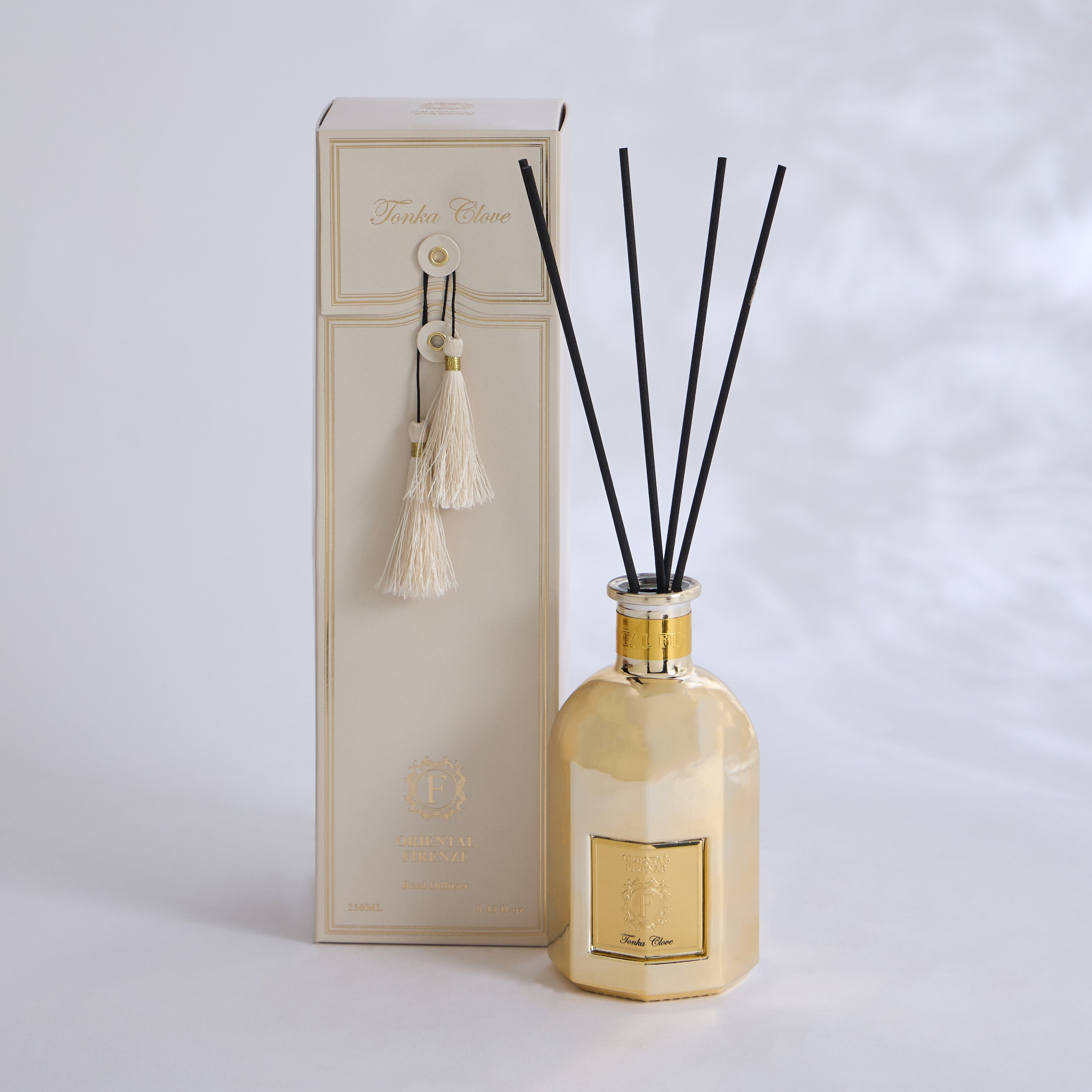 Oriental Firenze Tonka Clove Scented Reed Diffuser Set - 250 ml-household-homefragrance-reeddiffusers-image-2