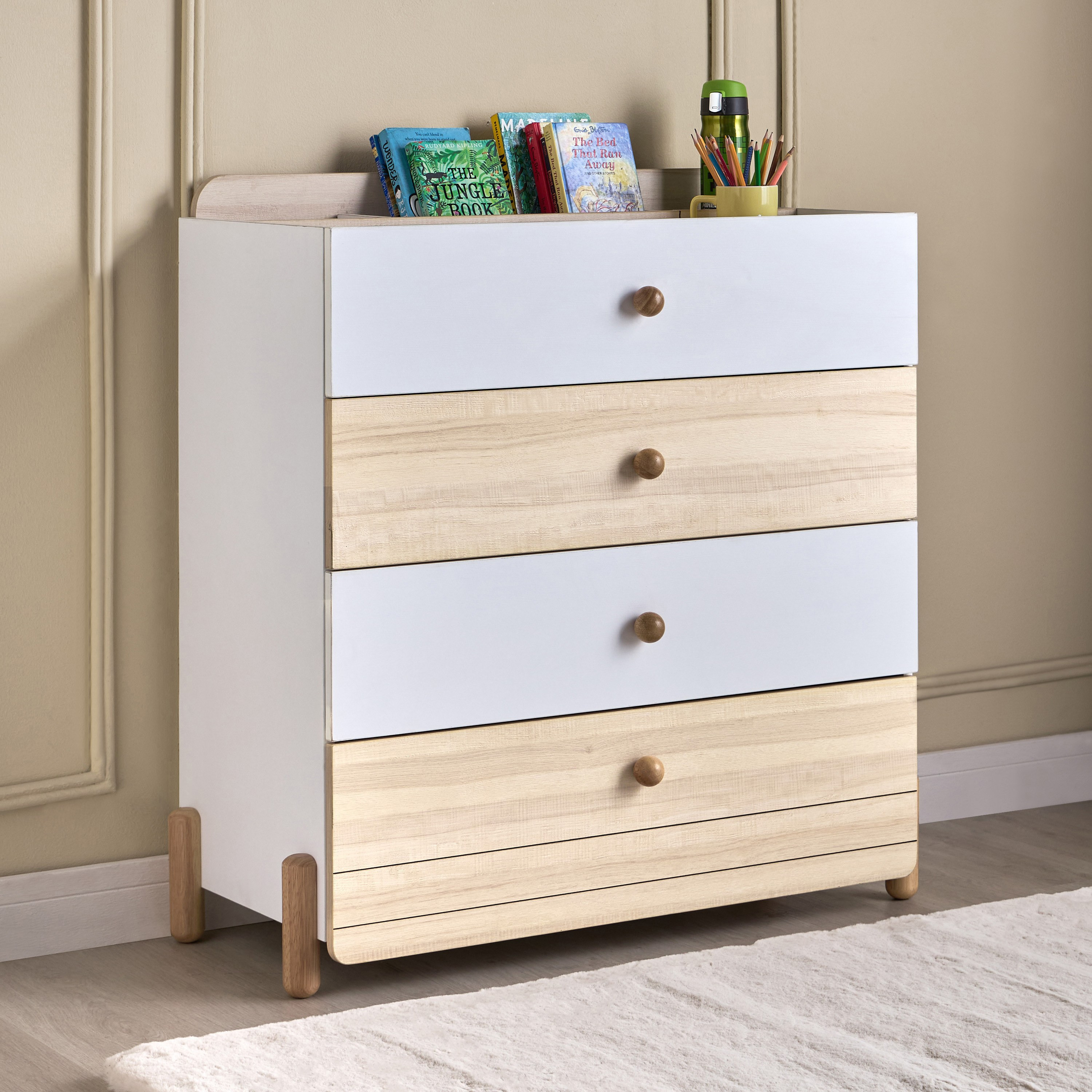 وحدة 4 أدراج - جاك-babyandkids-roomfurniture-chestofdrawers-image-1