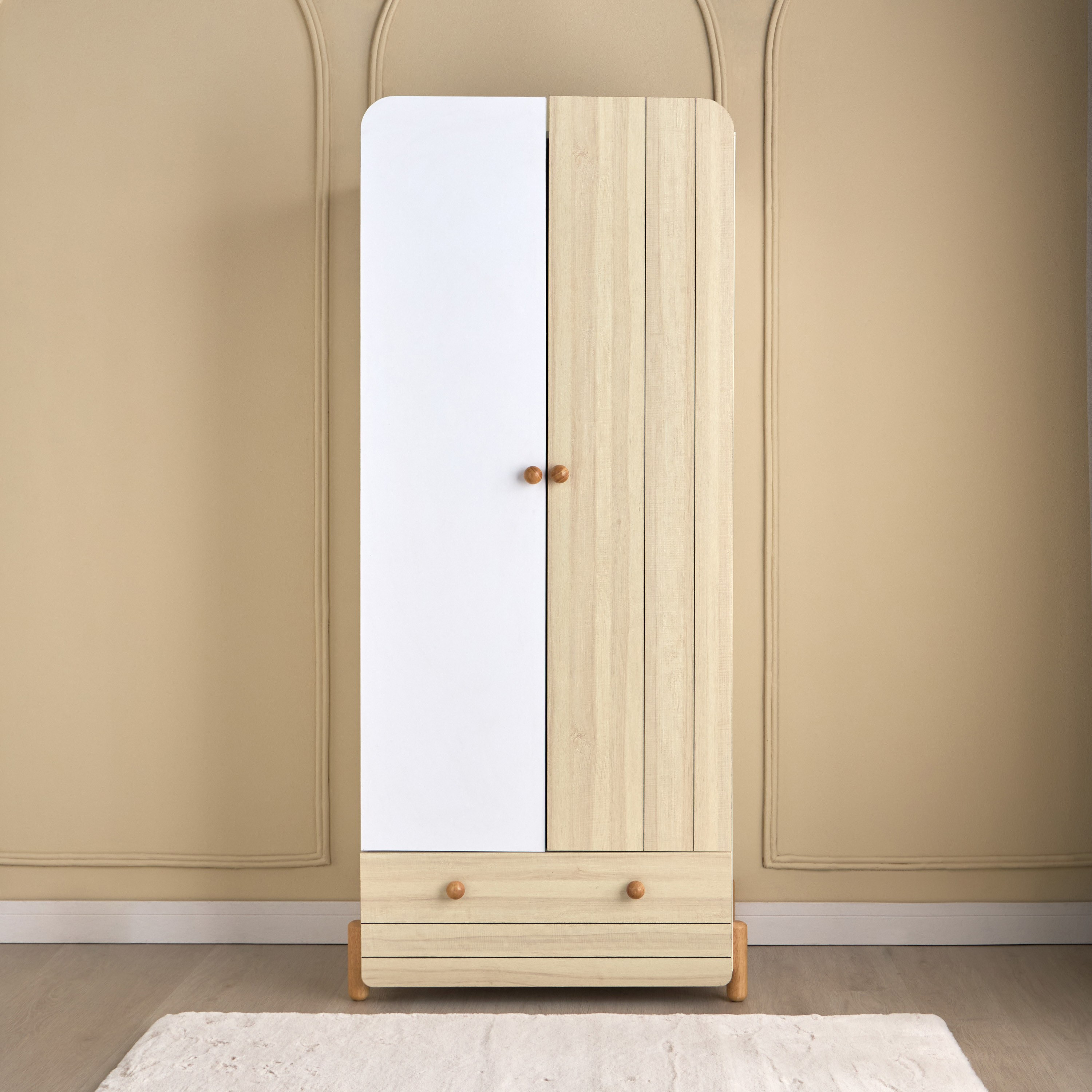خزانة ملابس ببابين وأدراج - جاك-babyandkids-roomfurniture-wardrobes-image-2