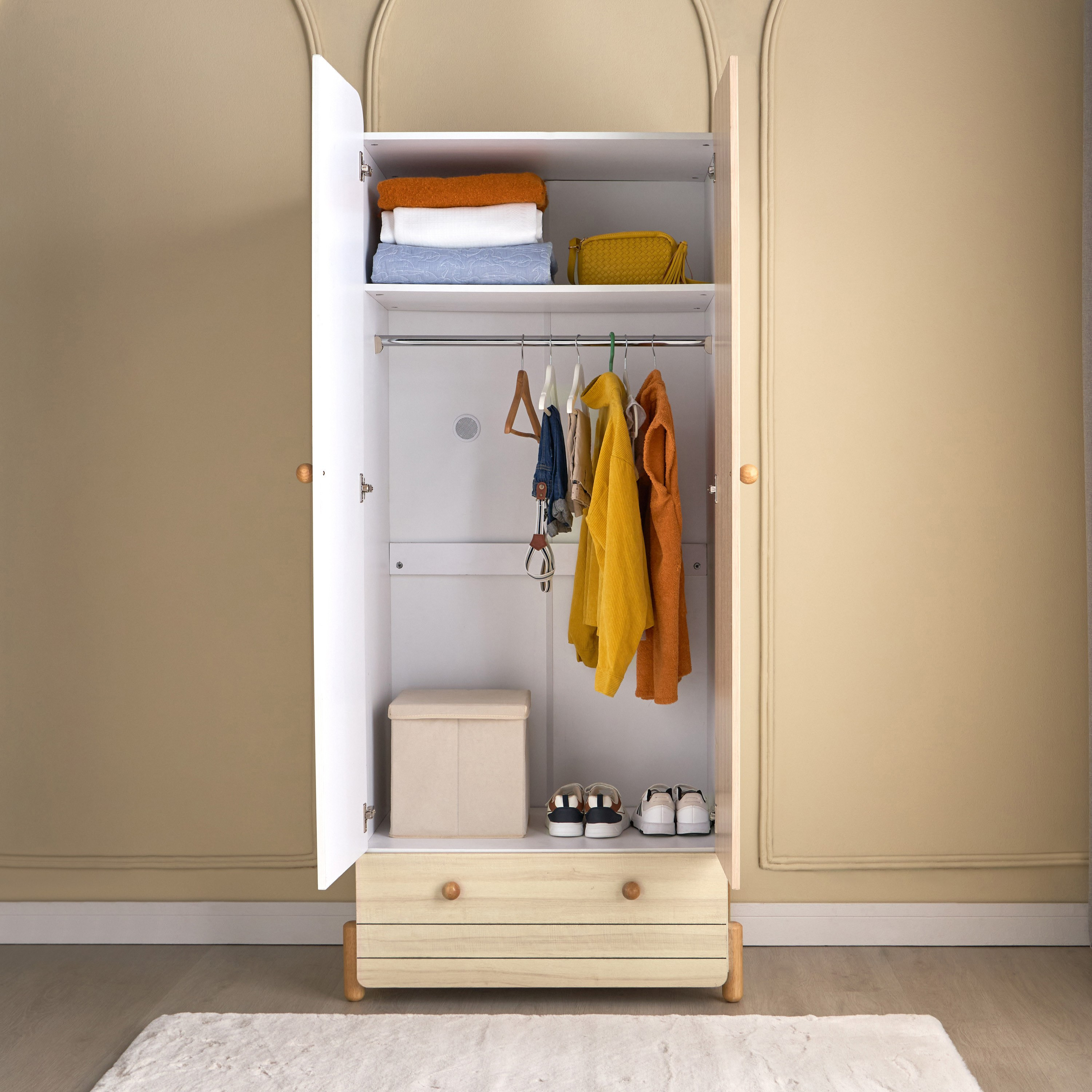 خزانة ملابس ببابين وأدراج - جاك-babyandkids-roomfurniture-wardrobes-image-3