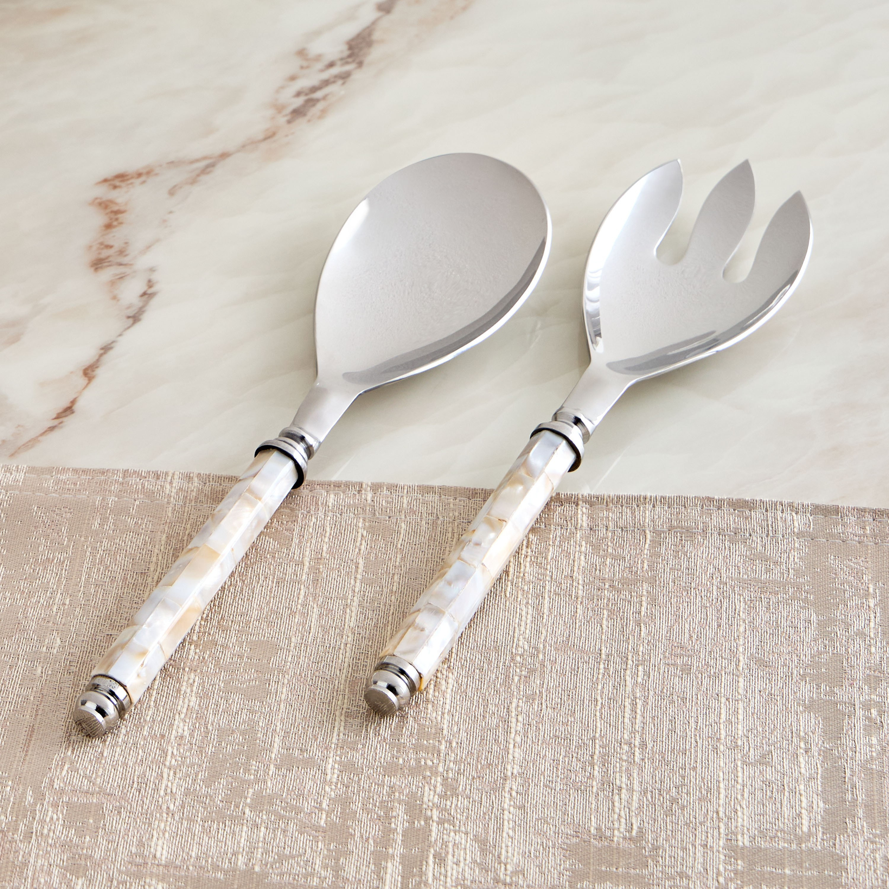 طقم تقديم سلطة قطعتين - هدى فينوس - 2.5x7.75x27.3 سم-household-dining-cutlery-cutlerysets-image-1