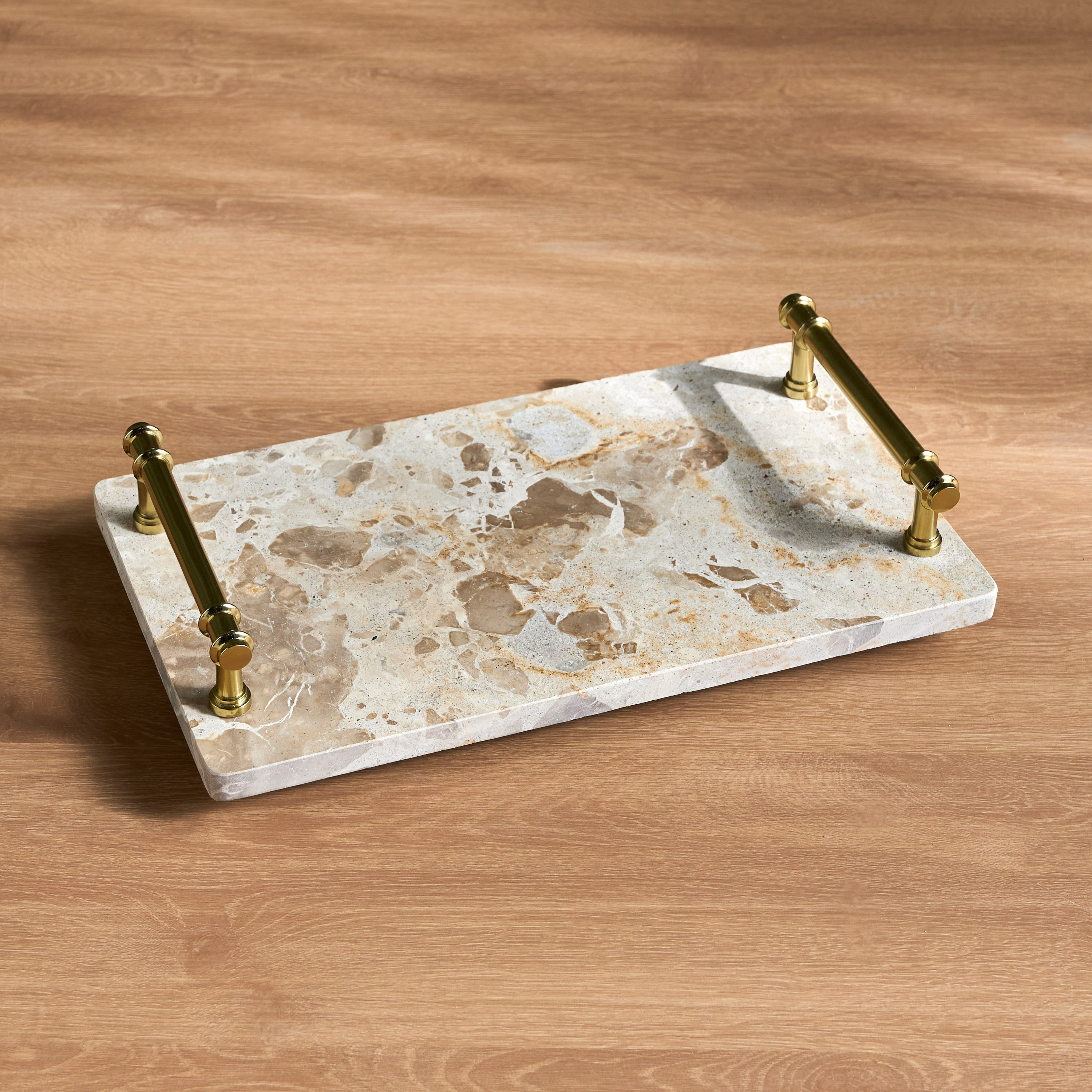 Raha Marble Decorative Tray - 36 cm-household-decor-boxesandtrays-image-1