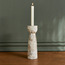 Raha Leopard Marble Taper Candleholder - 25 cm-household-decor-candleholdersandlanterns-image-2