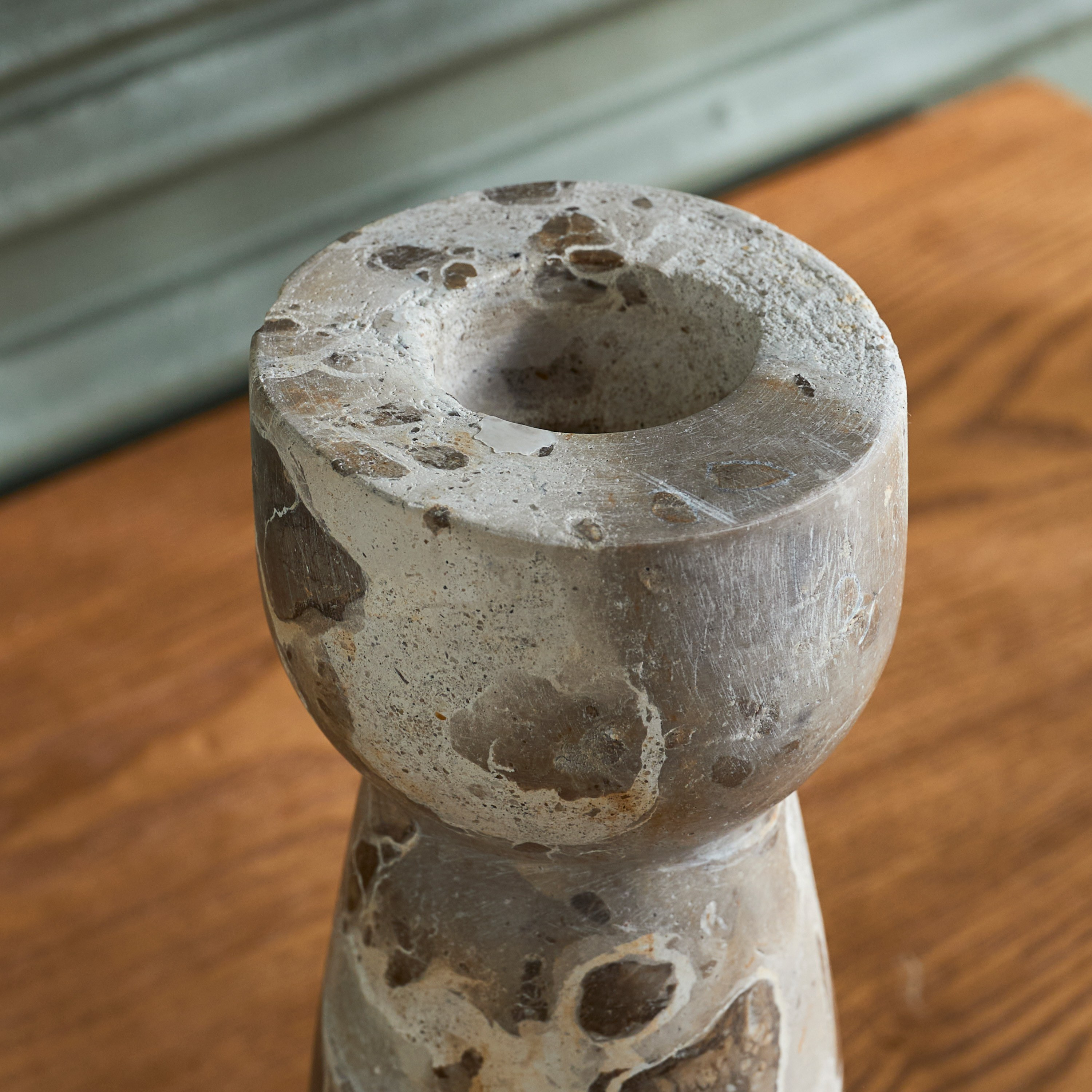 Raha Leopard Marble Taper Candleholder - 20 cm-household-decor-candleholdersandlanterns-image-4