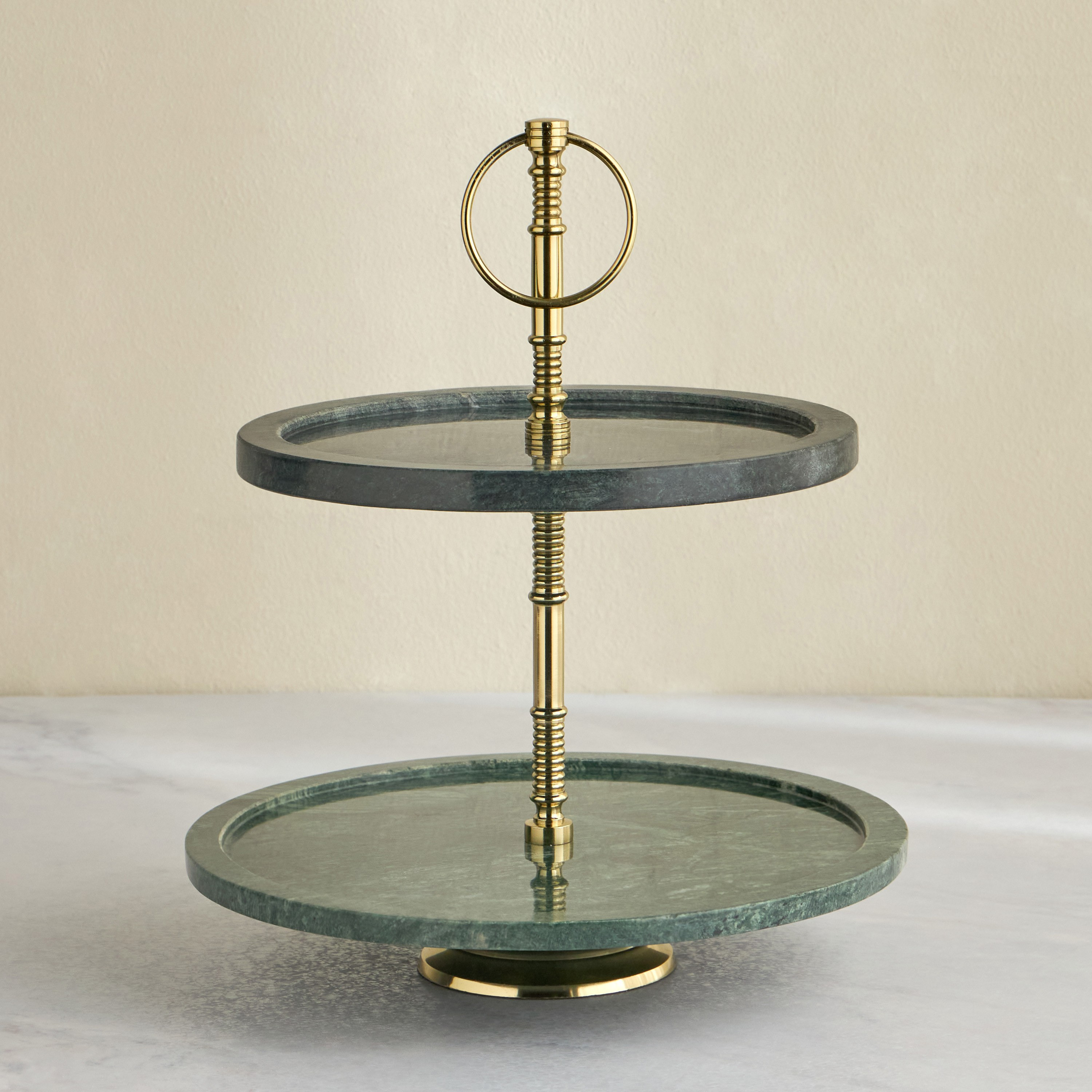 Nouf Riven 2-Tier Cake Stand - 38 cm