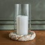 Raha Leopard Marble Hurricane Candleholder - 23 cm-household-decor-candleholdersandlanterns-image-1