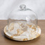 طبق تقديم كيك رخامي بنقشة النمر مع غطاء 20 سم - راحة-household-dining-serveware-cakestands-image-4