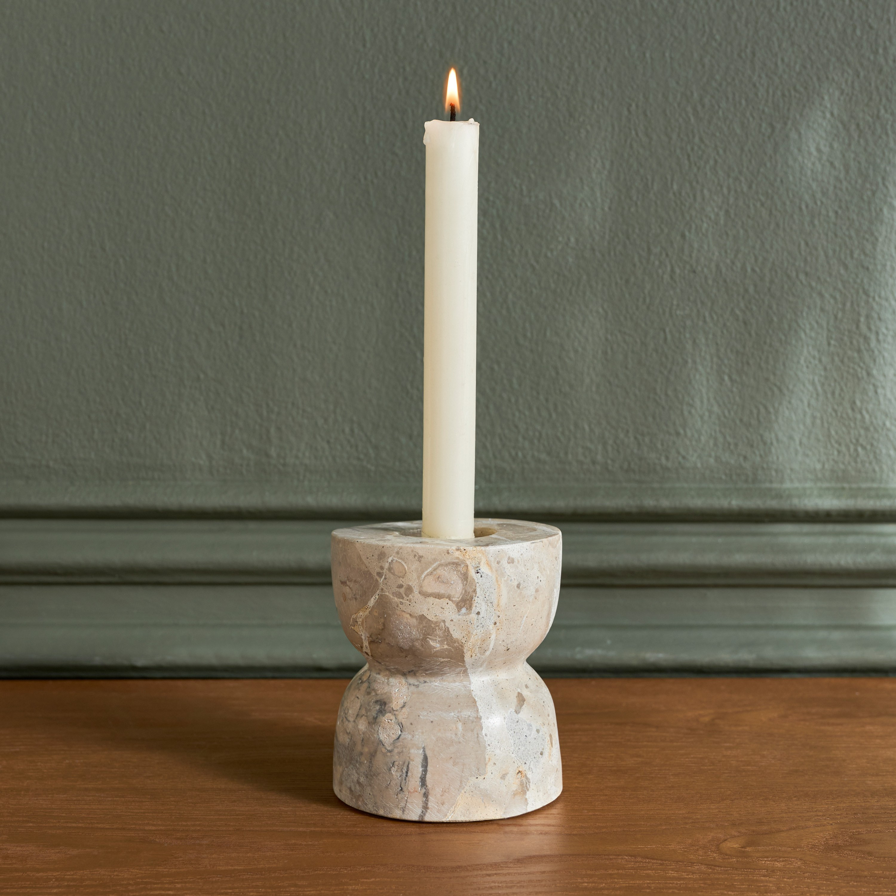 حامل شموع رفيعة من الرخام - راحة - 10 سم-household-decor-candleholdersandlanterns-image-2