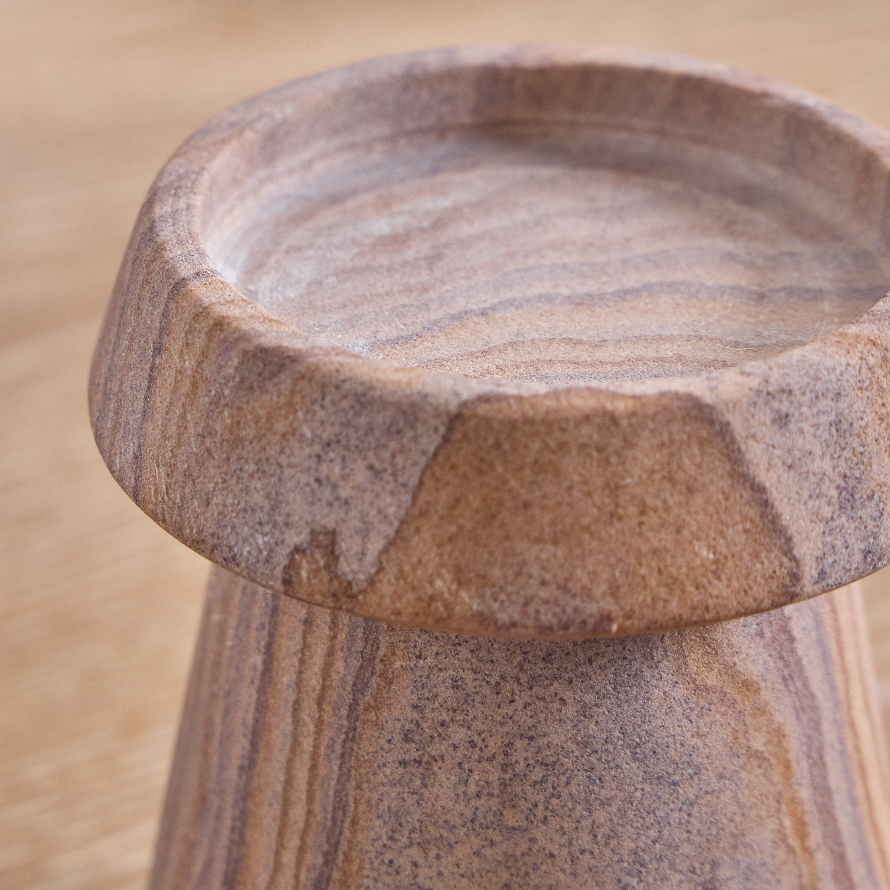Raha Brin Pillar Candleholder-household-decor-candleholdersandlanterns-image-4
