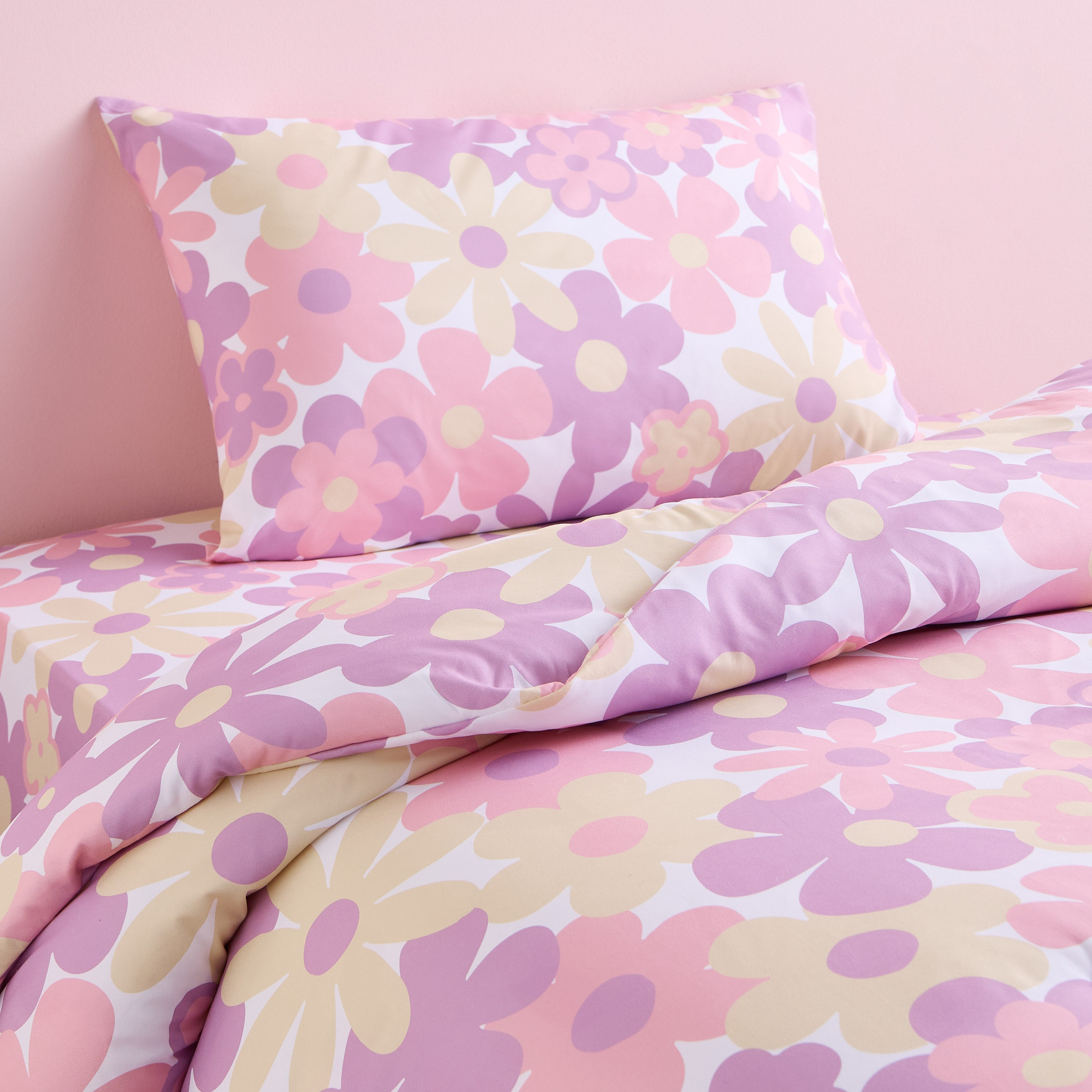 Amphora Flower 2-Piece Single Comforter Set - 135x220 cm-babyandkids-beddingandwindows-bedding-comforters-image-1