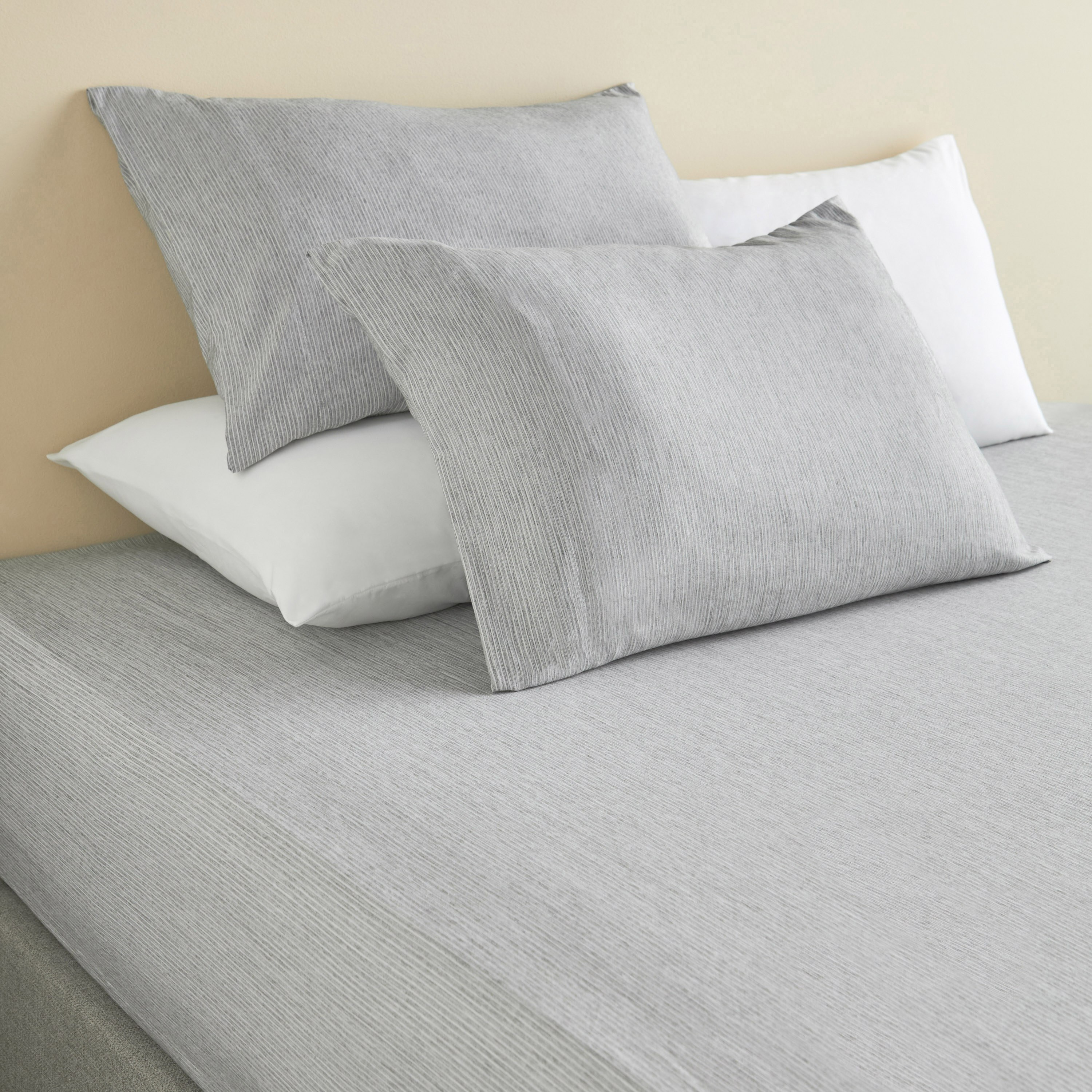 Amara Cationic Jacquard 6-Piece Super King Fitted Sheet Set - 200x200 cm-household-bedding-sheetsandpillowcases-fittedsheets-image-1