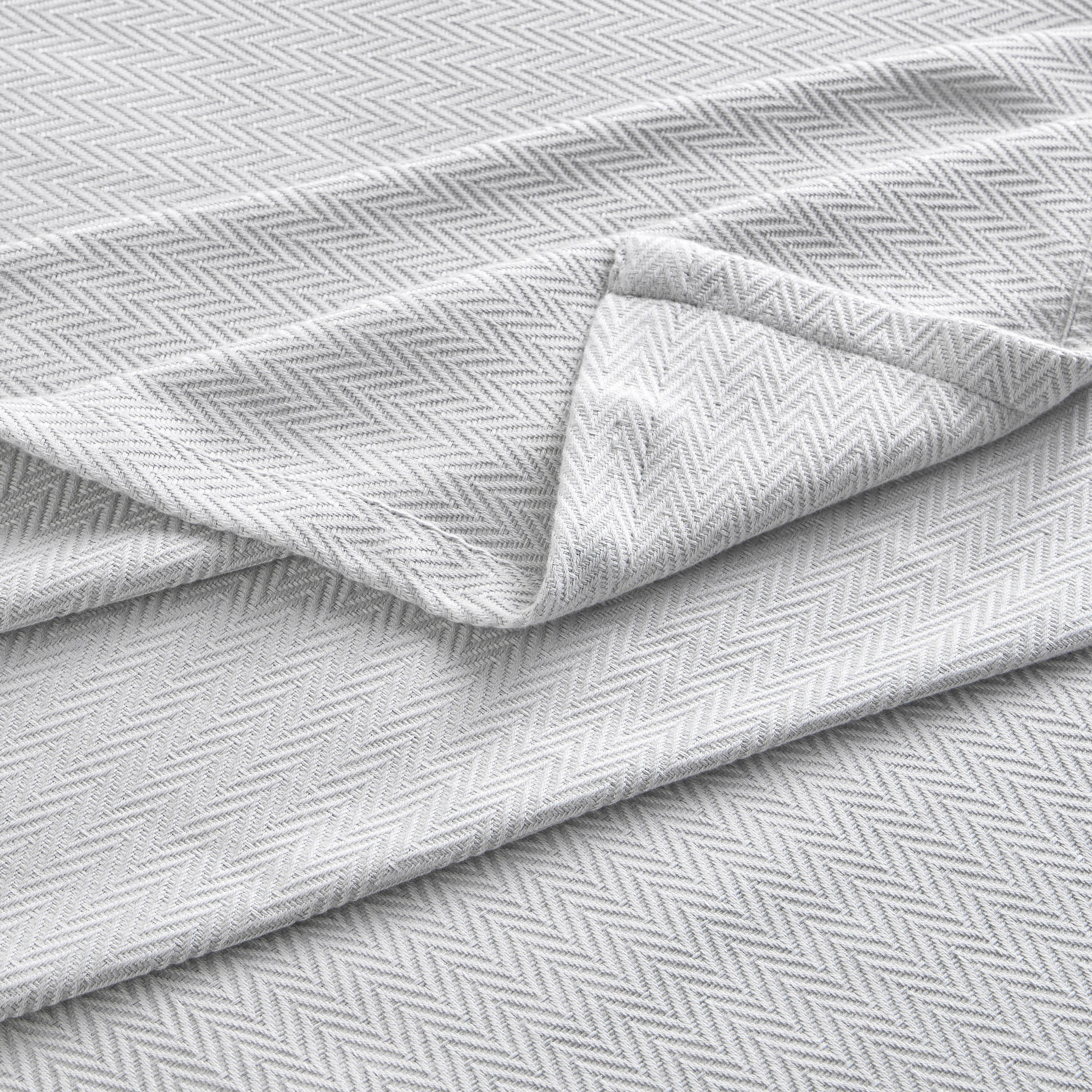 TWS.4.0 Egyptian Cotton Herringbone Jacquard King Bedspread - 240x260 cm-household-bedding-comfortersandbedspreads-bedspreads-image-4
