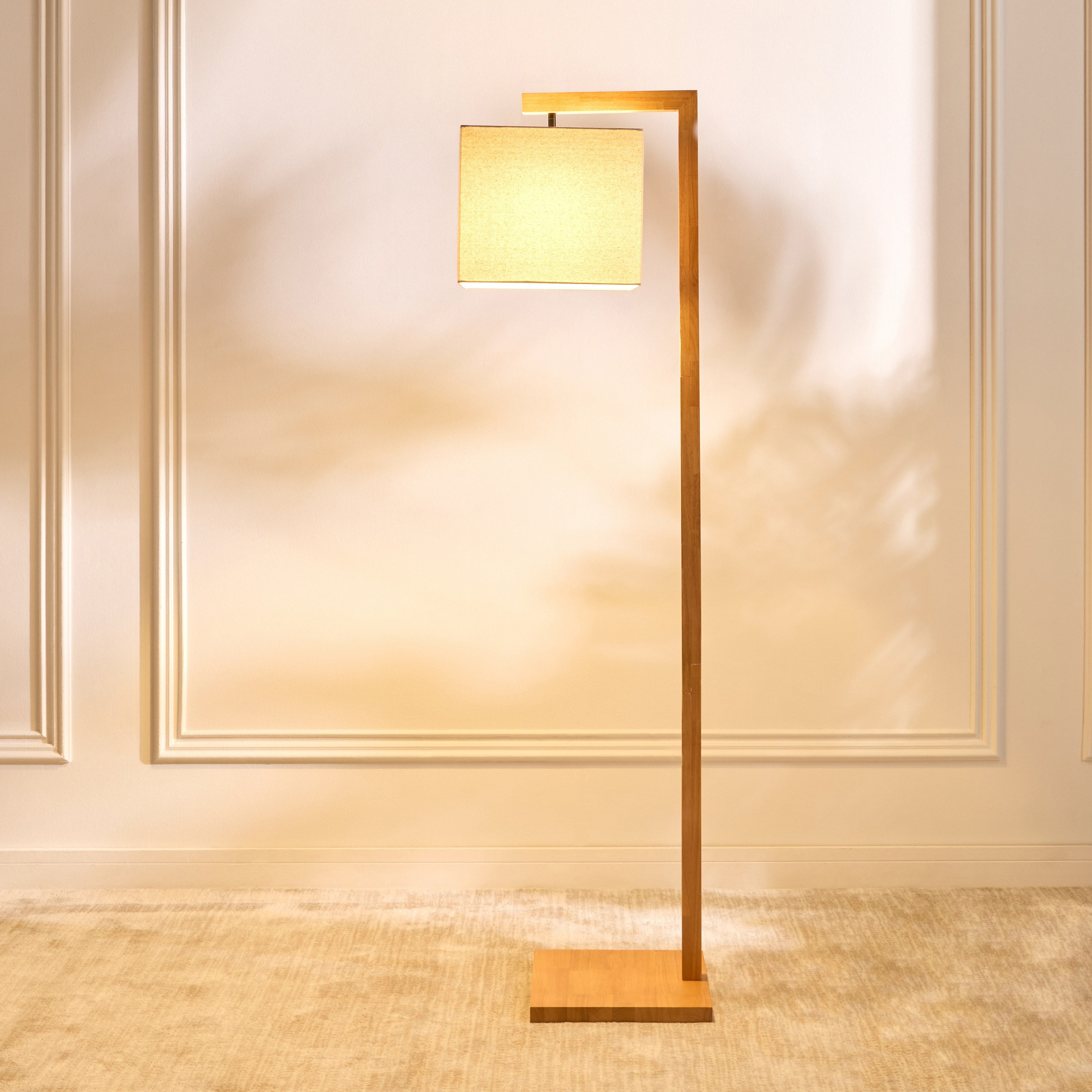 مصباح أرضية خشب - كيون - 180 سم-household-lighting-floorlamps-image-2