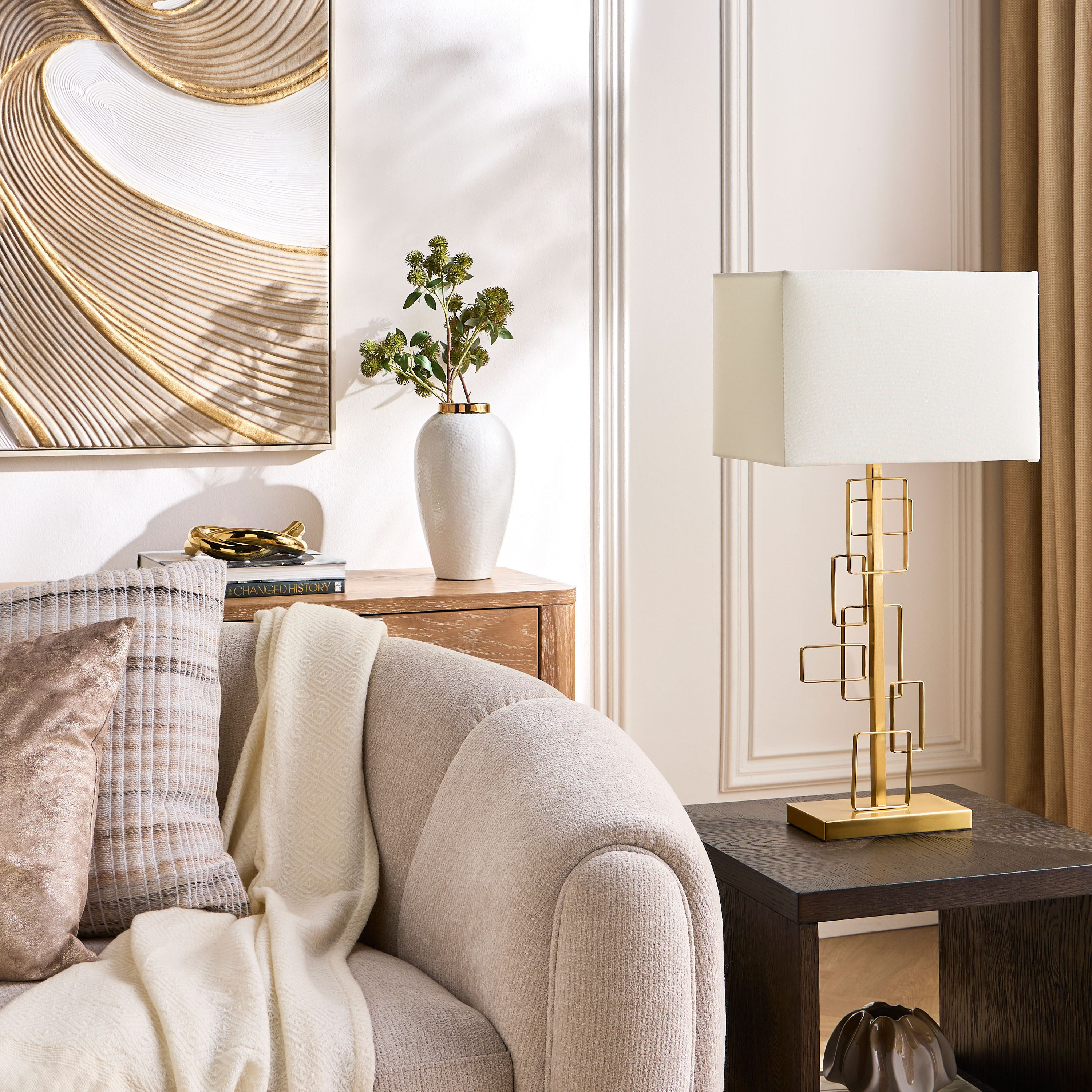 Hawkin Metal Table Lamp - 76 cm-household-lighting-tableanddesklamps-image-5