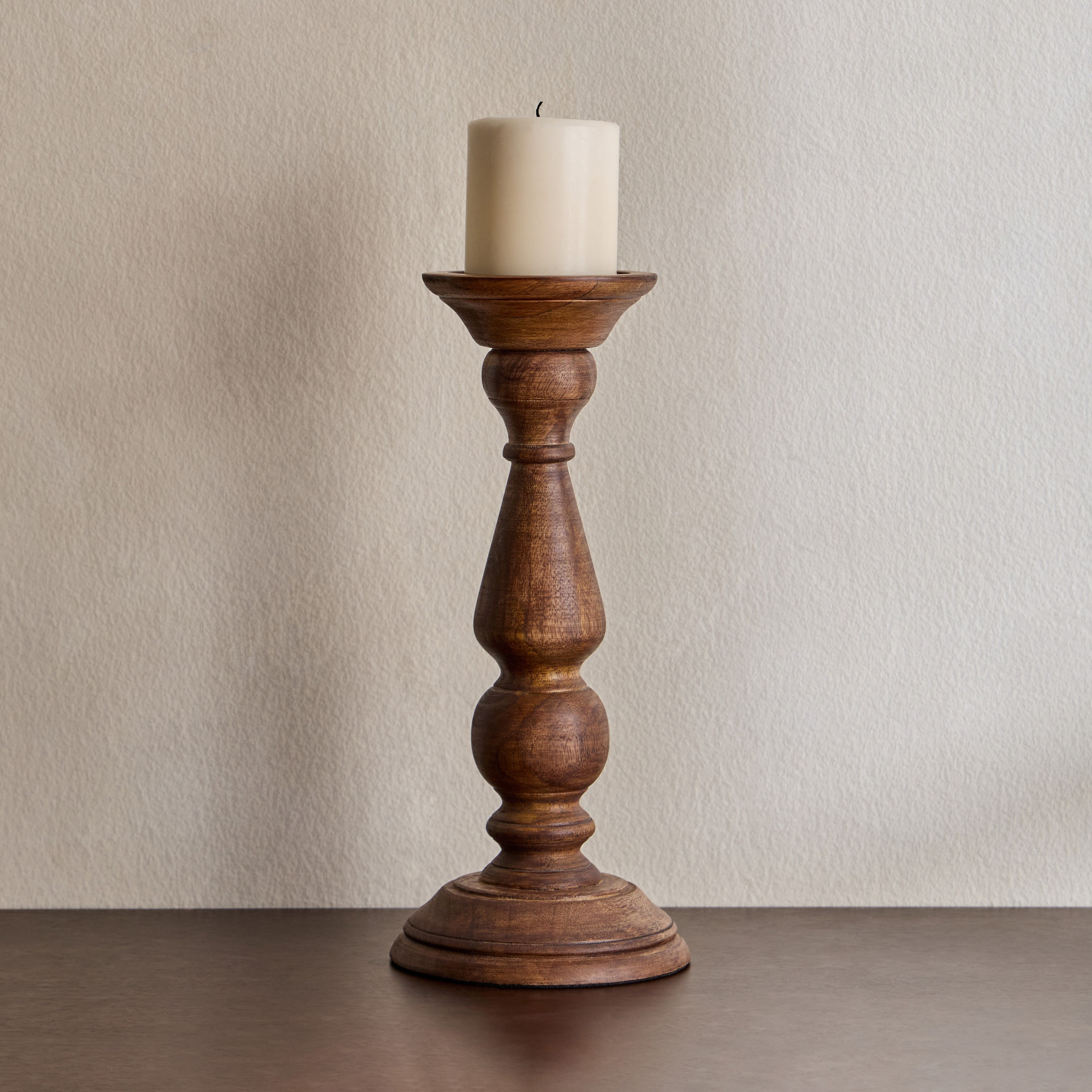 Cora Curva Pillar Candleholder - 35 cm-household-decor-candleholdersandlanterns-image-1