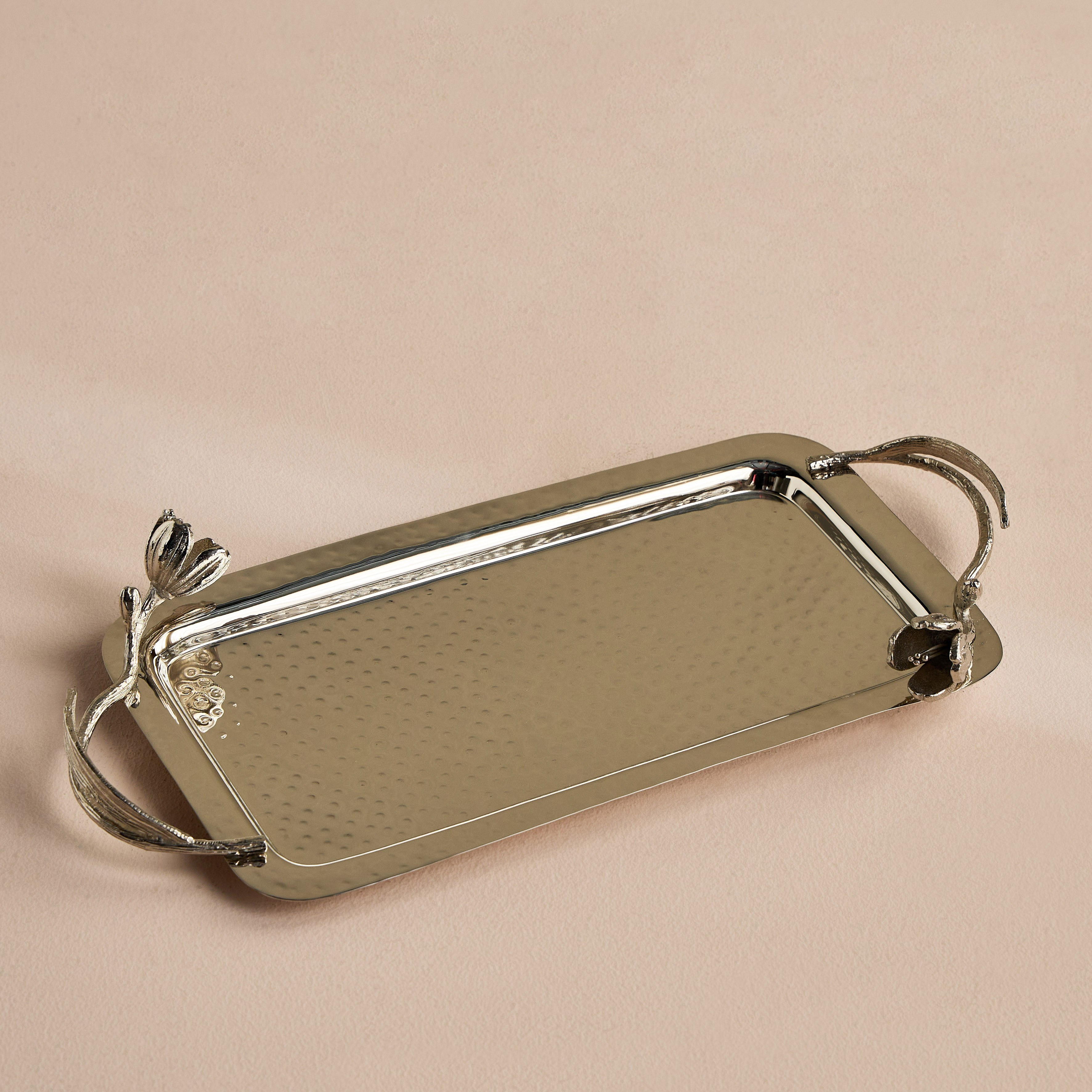 Tulip Metal Decorative Tray - 54 cm-household-decor-boxesandtrays-image-1