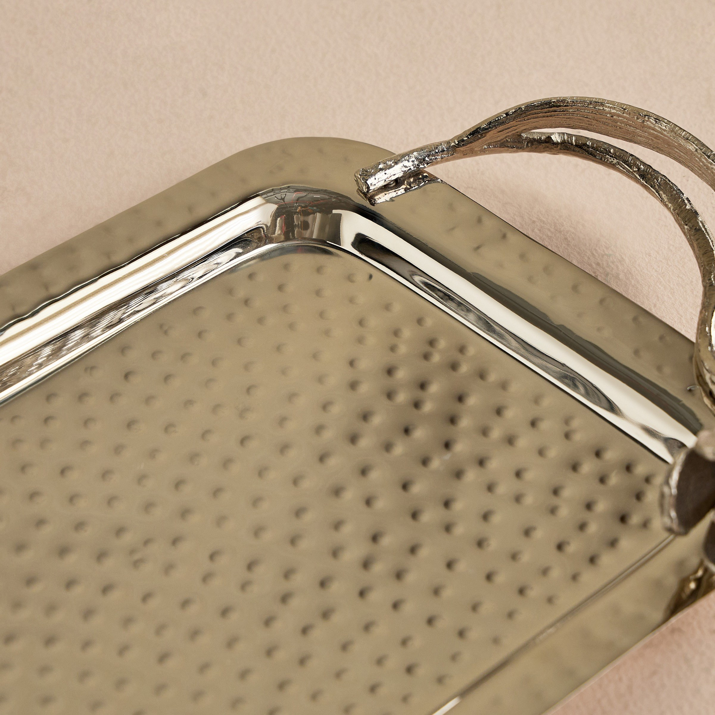 Tulip Metal Decorative Tray - 54 cm-household-decor-boxesandtrays-image-3