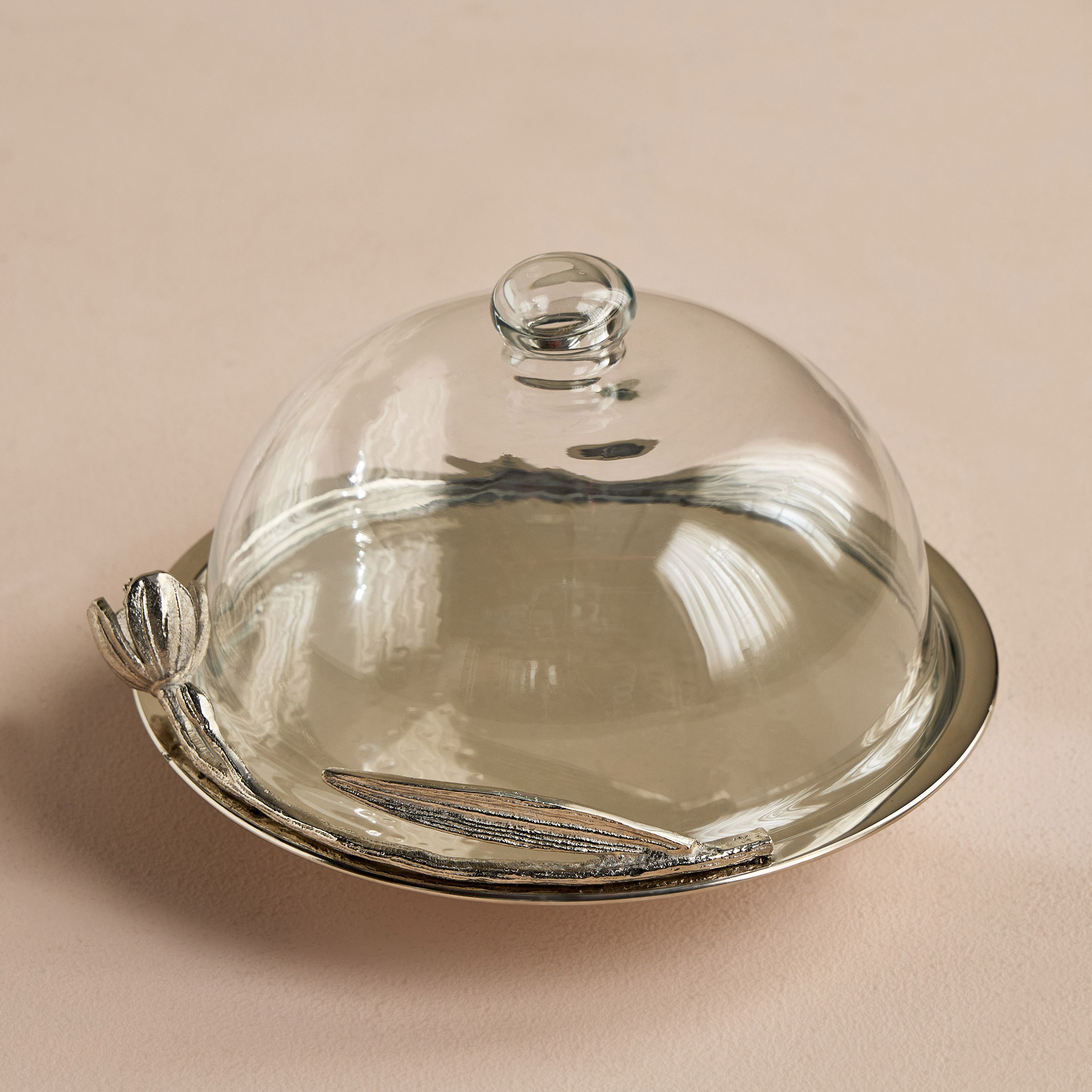 Tulip Domed Cake Platter - 30 cm-household-decor-boxesandtrays-image-1