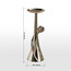 حامل شموع طويلة معدني - توليب - 30 سم-household-decor-candleholdersandlanterns-image-1