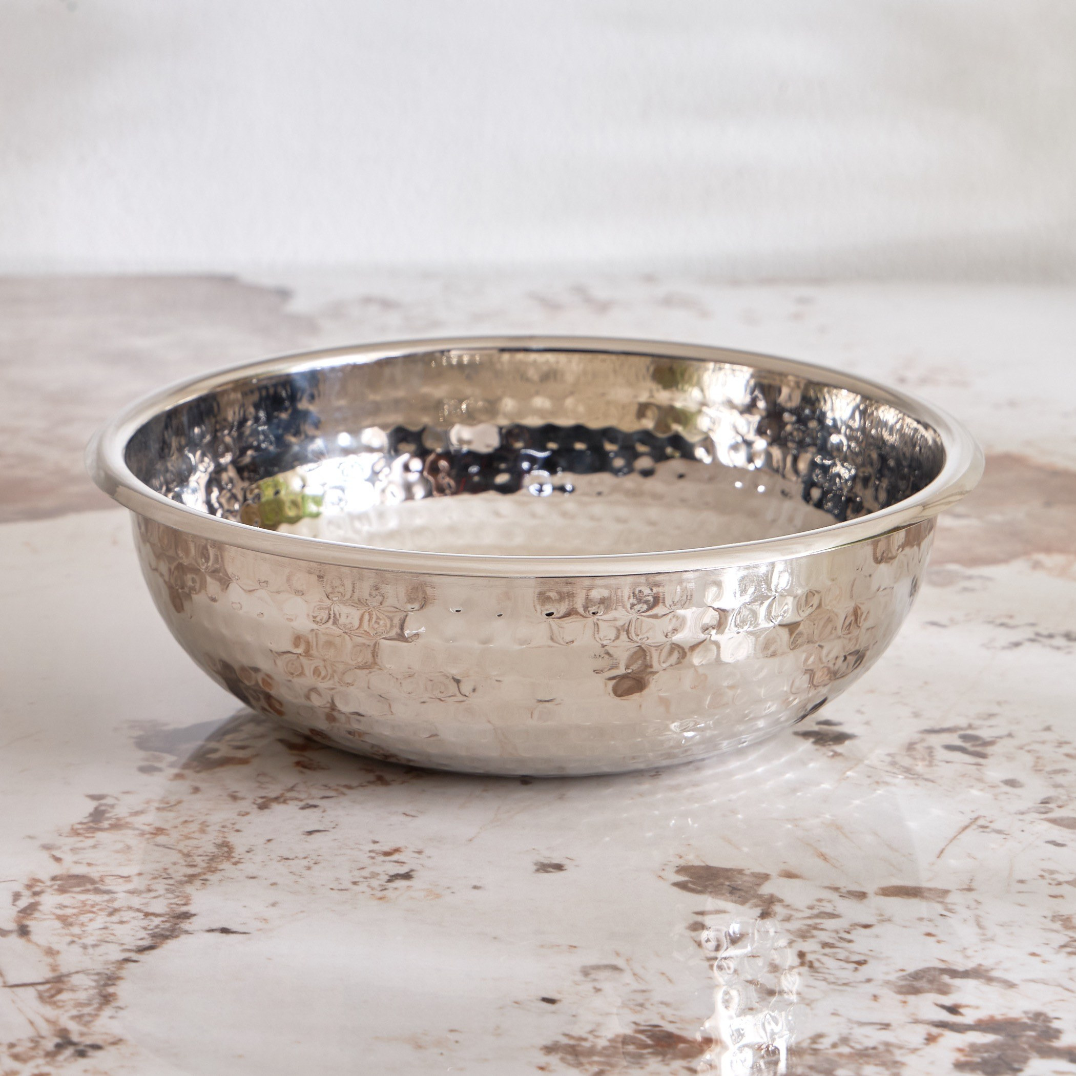 Essentials Hammered Metal Decorative Bowl - 27 cm