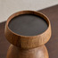 Cora Tee Wooden Pillar Candleholder - 14 cm-household-decor-candleholdersandlanterns-image-4