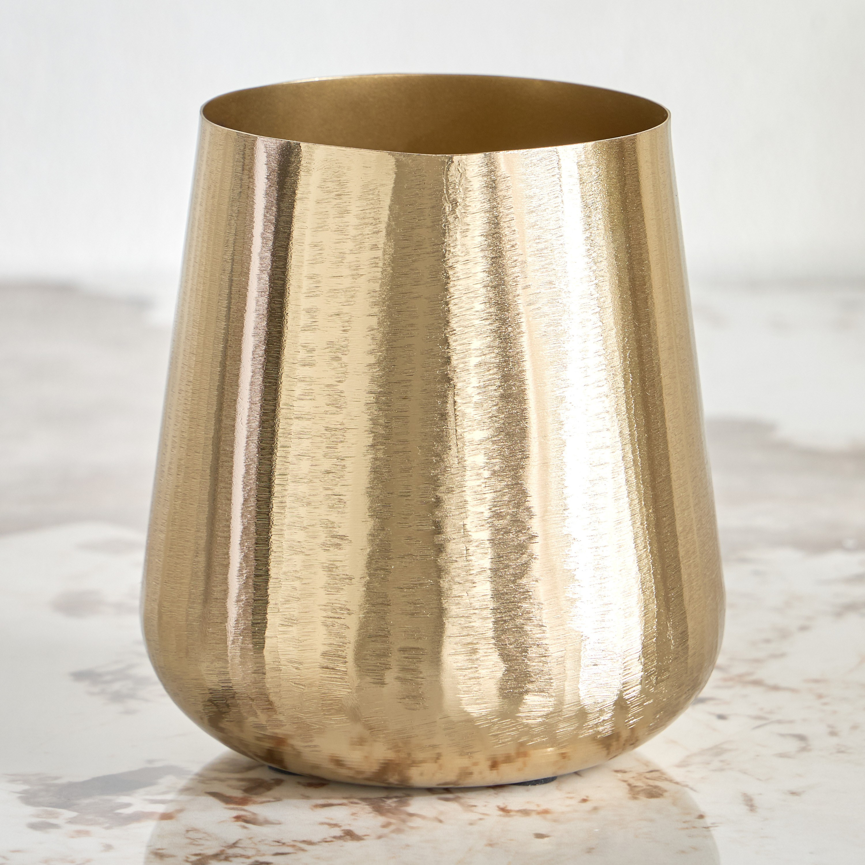مزهرية معدن منقوشة - إسنشيالز - 16 سم-household-decor-vasesandbowls-image-1