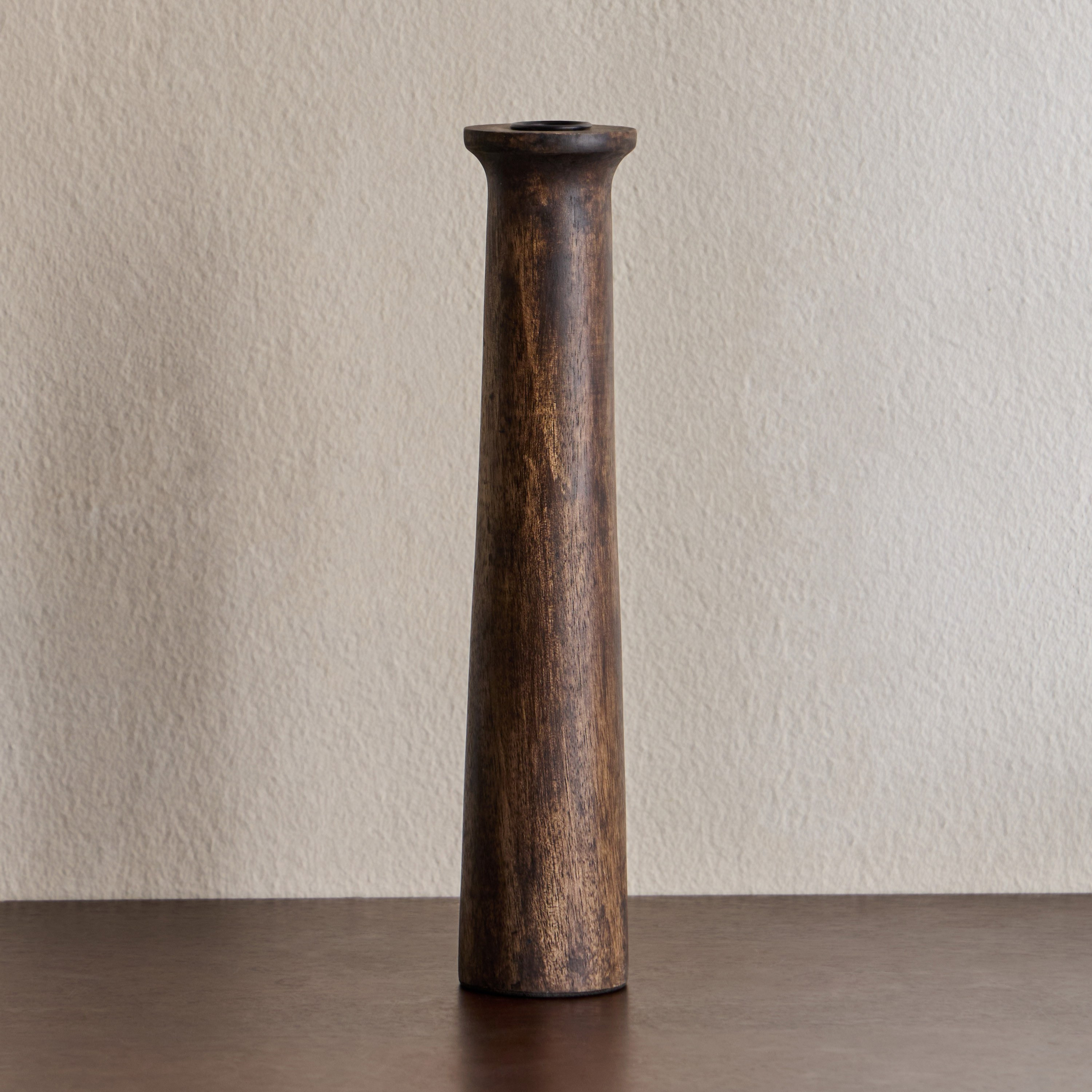 Cora Slim Wooden Taper Candleholder - 28 cm-household-decor-candleholdersandlanterns-image-1