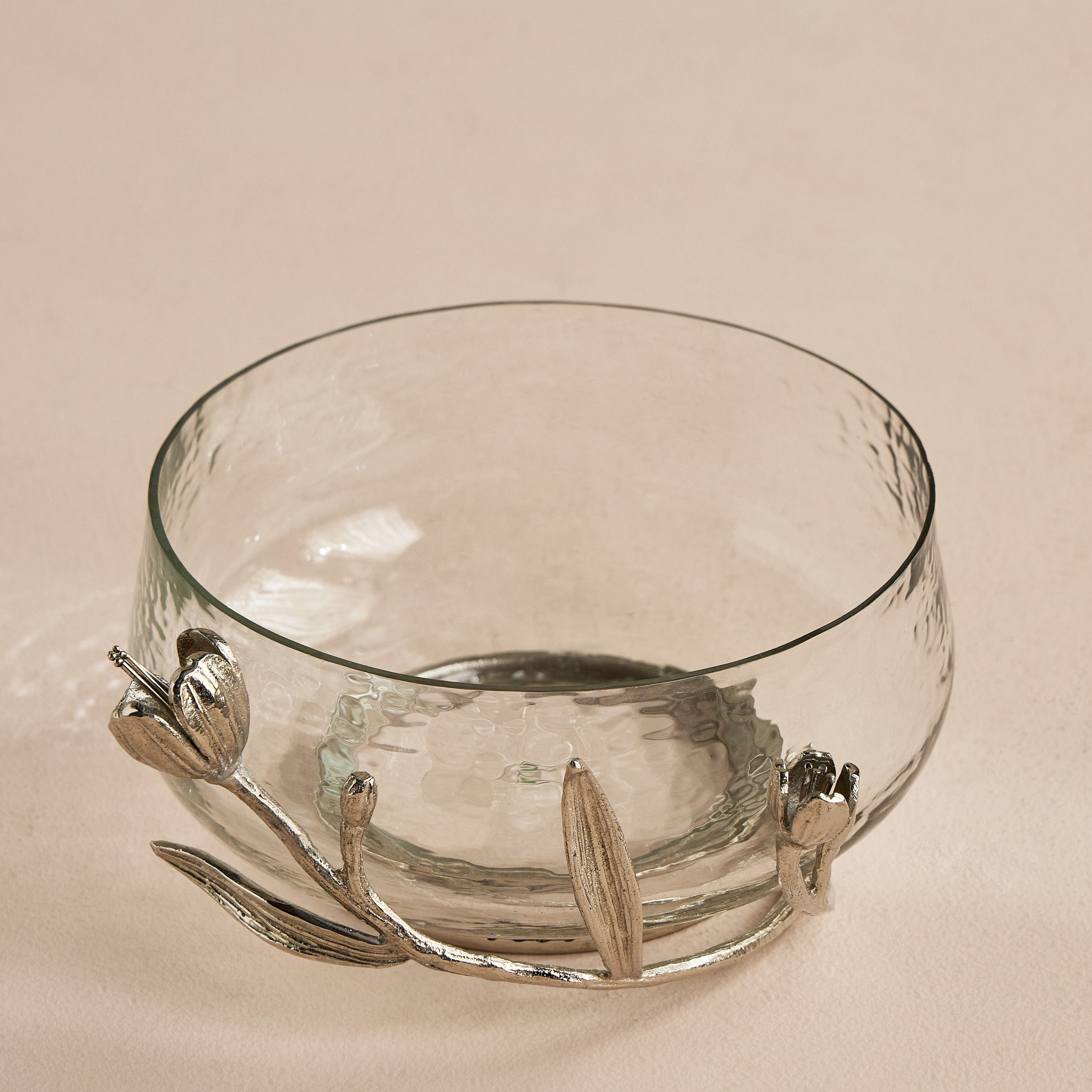 Tulip Glass Decorative Bowl - 26 cm-household-decor-vasesandbowls-image-1