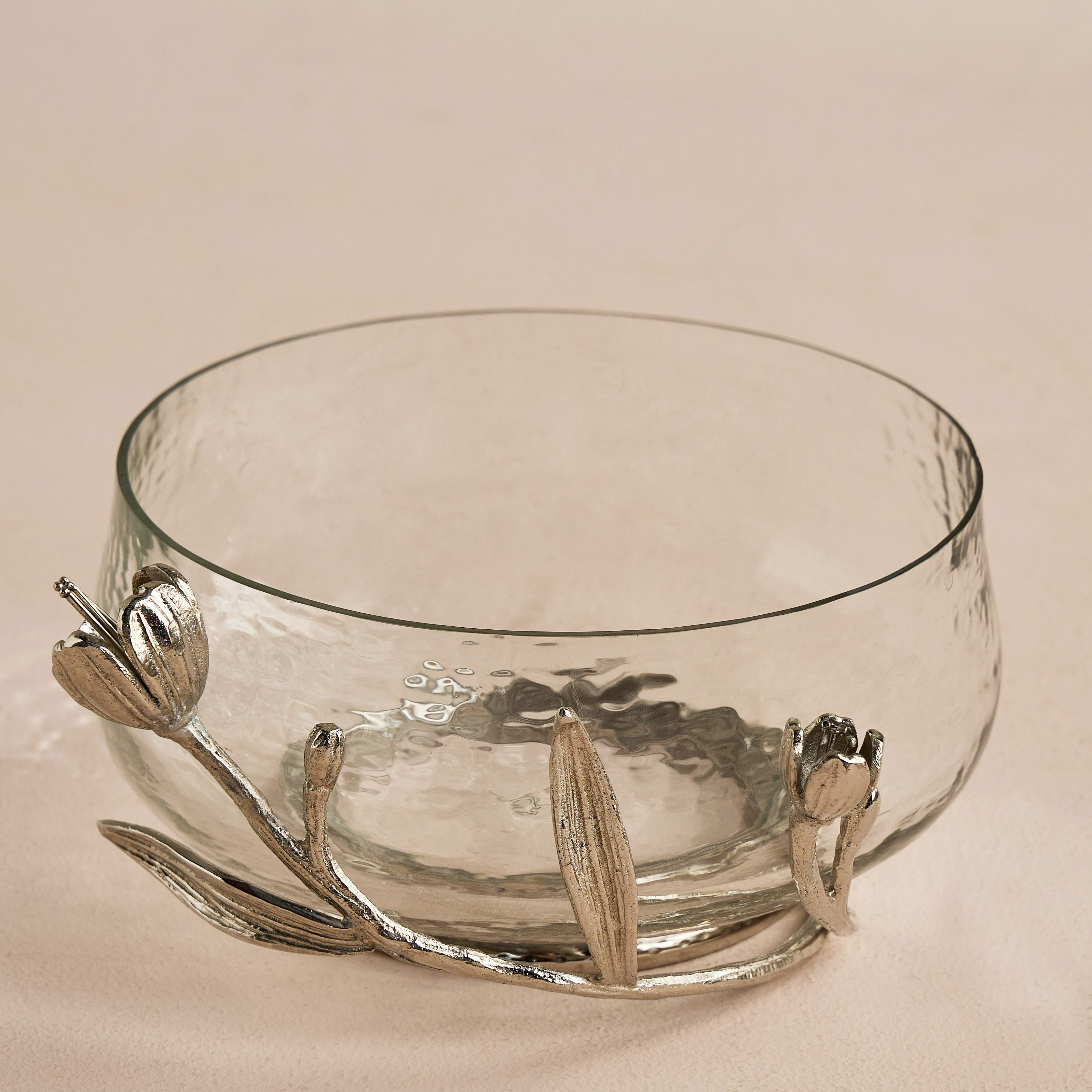 Tulip Glass Decorative Bowl - 26 cm-household-decor-vasesandbowls-image-2