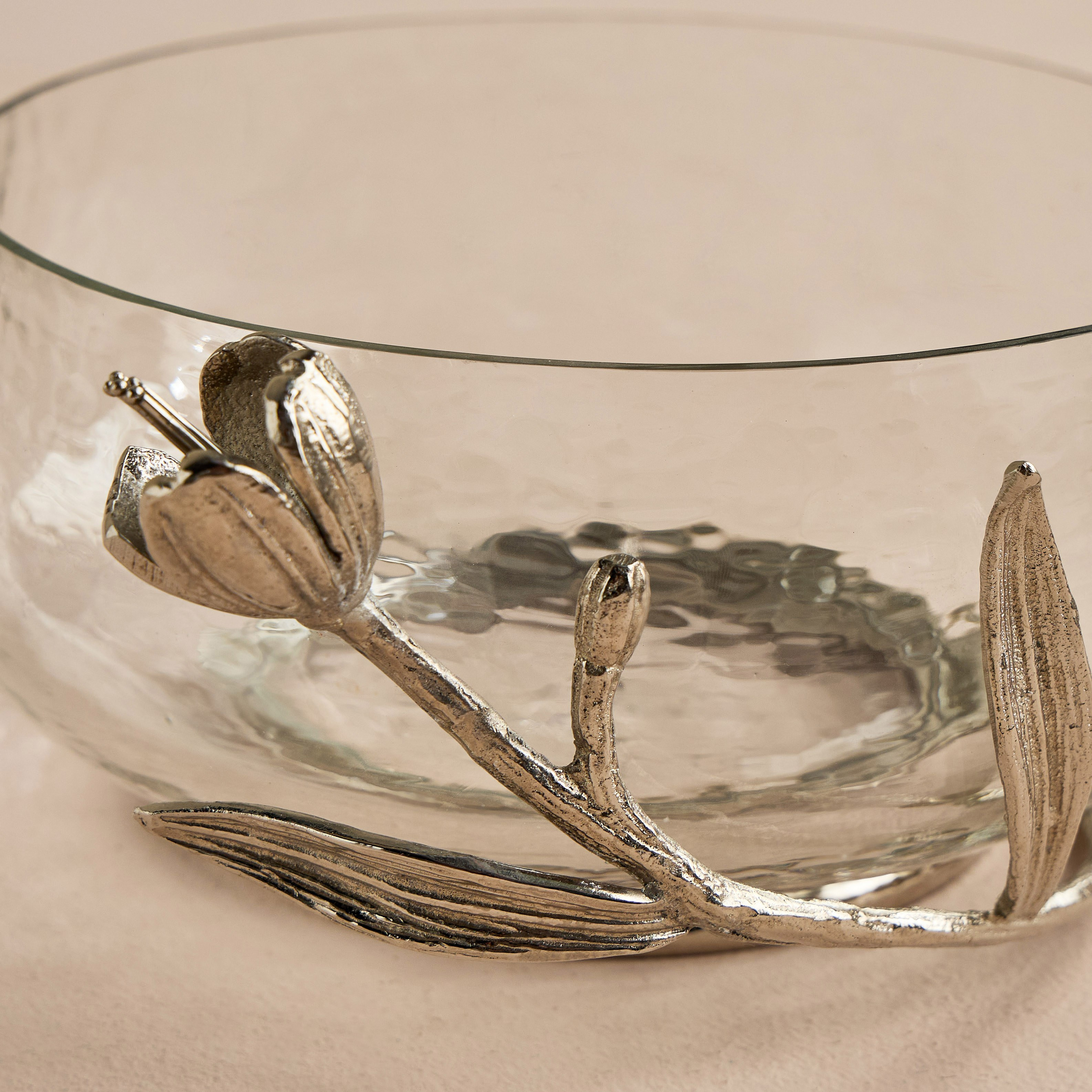 Tulip Glass Decorative Bowl - 26 cm-household-decor-vasesandbowls-image-3
