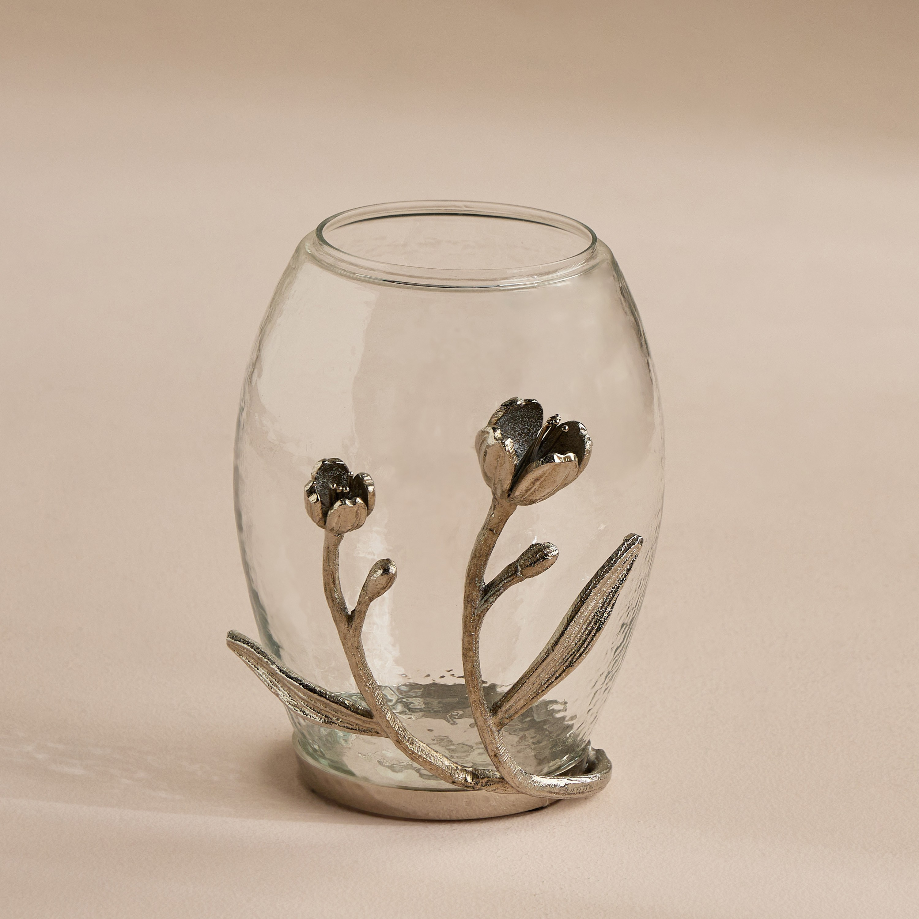 Tulip Glass Hurricane Candleholder - 22 cm-household-decor-candleholdersandlanterns-image-2