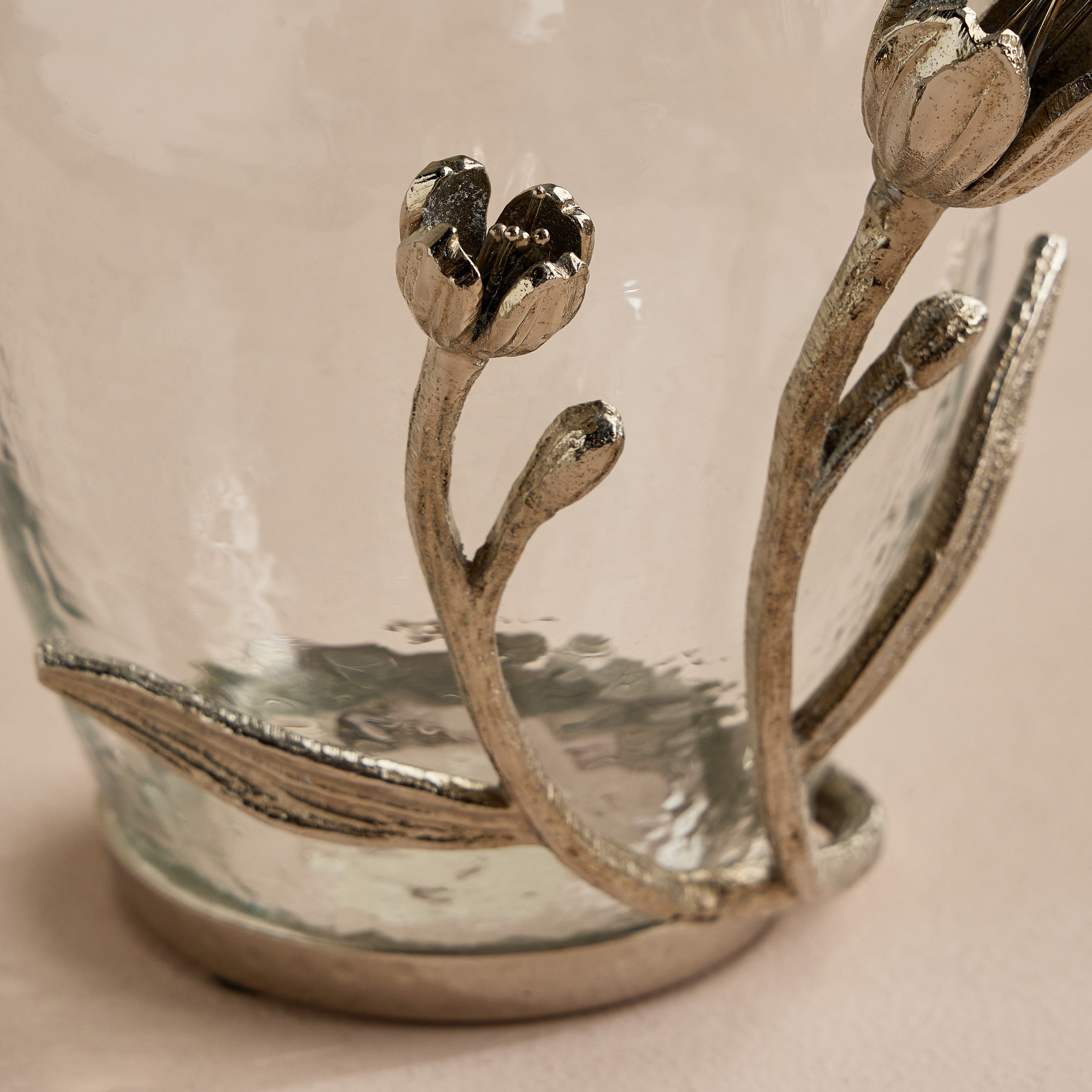 Tulip Glass Hurricane Candleholder - 22 cm-household-decor-candleholdersandlanterns-image-4
