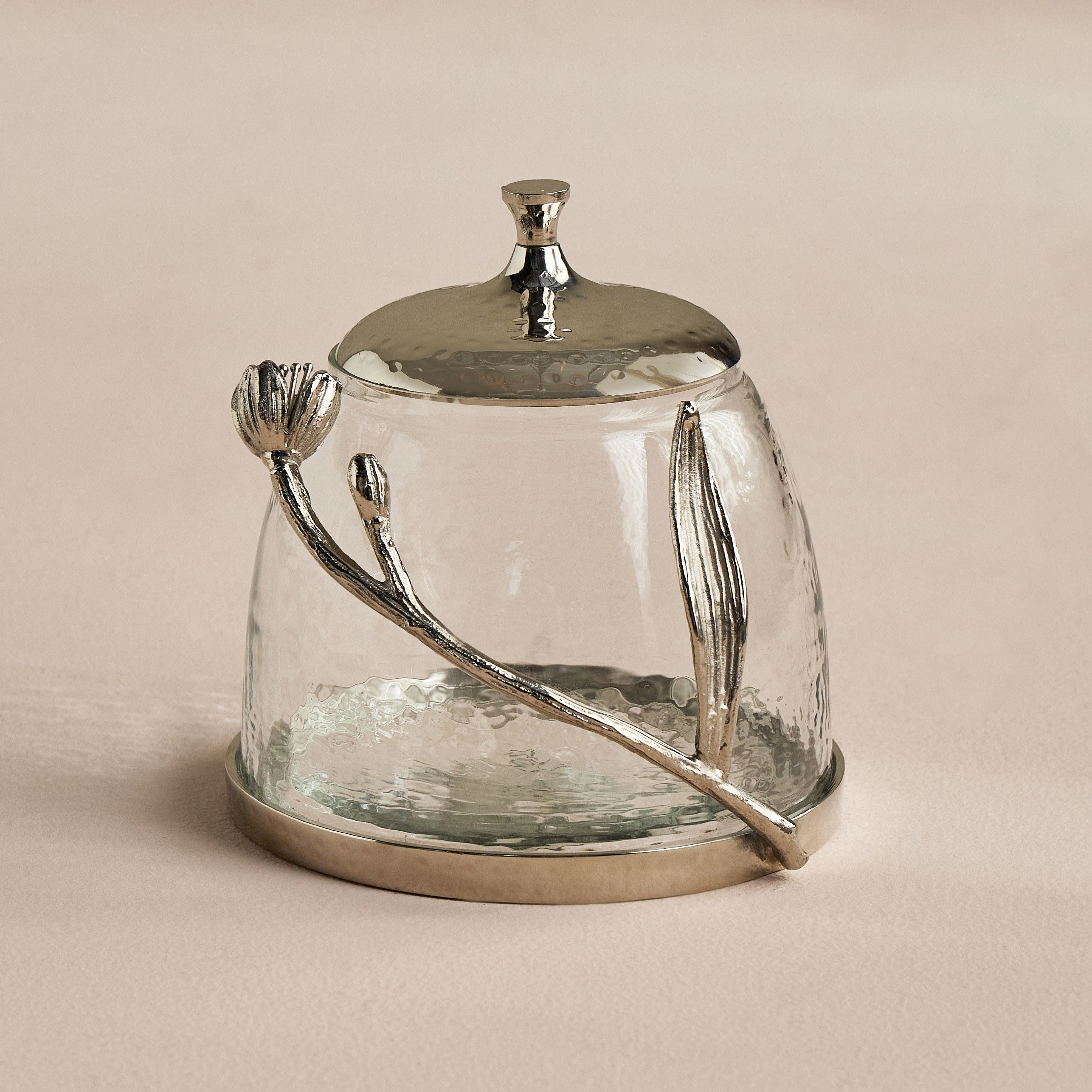 Tulip Glass Canister - 17 cm-household-decor-boxesandtrays-image-1