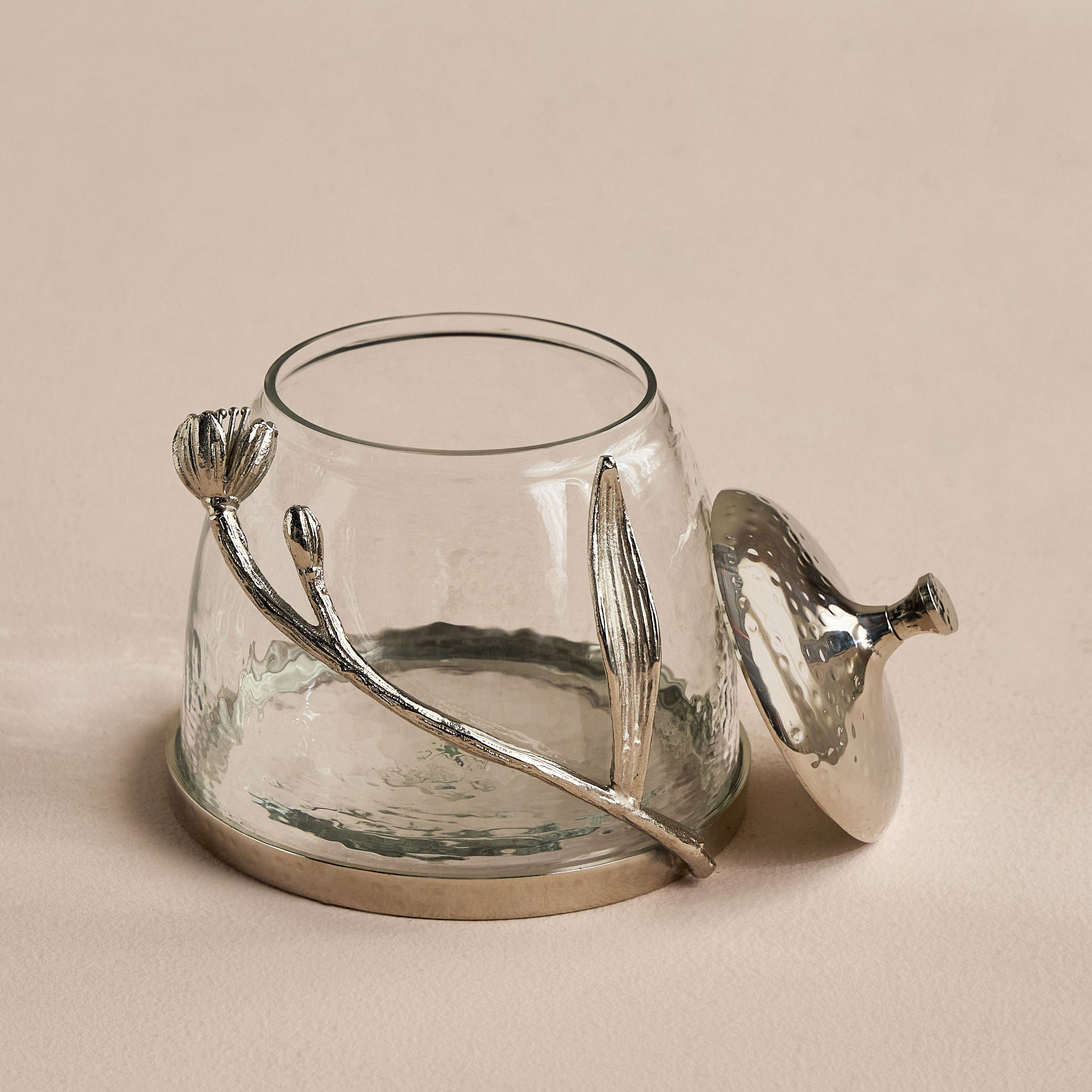 Tulip Glass Canister - 17 cm-household-decor-boxesandtrays-image-2