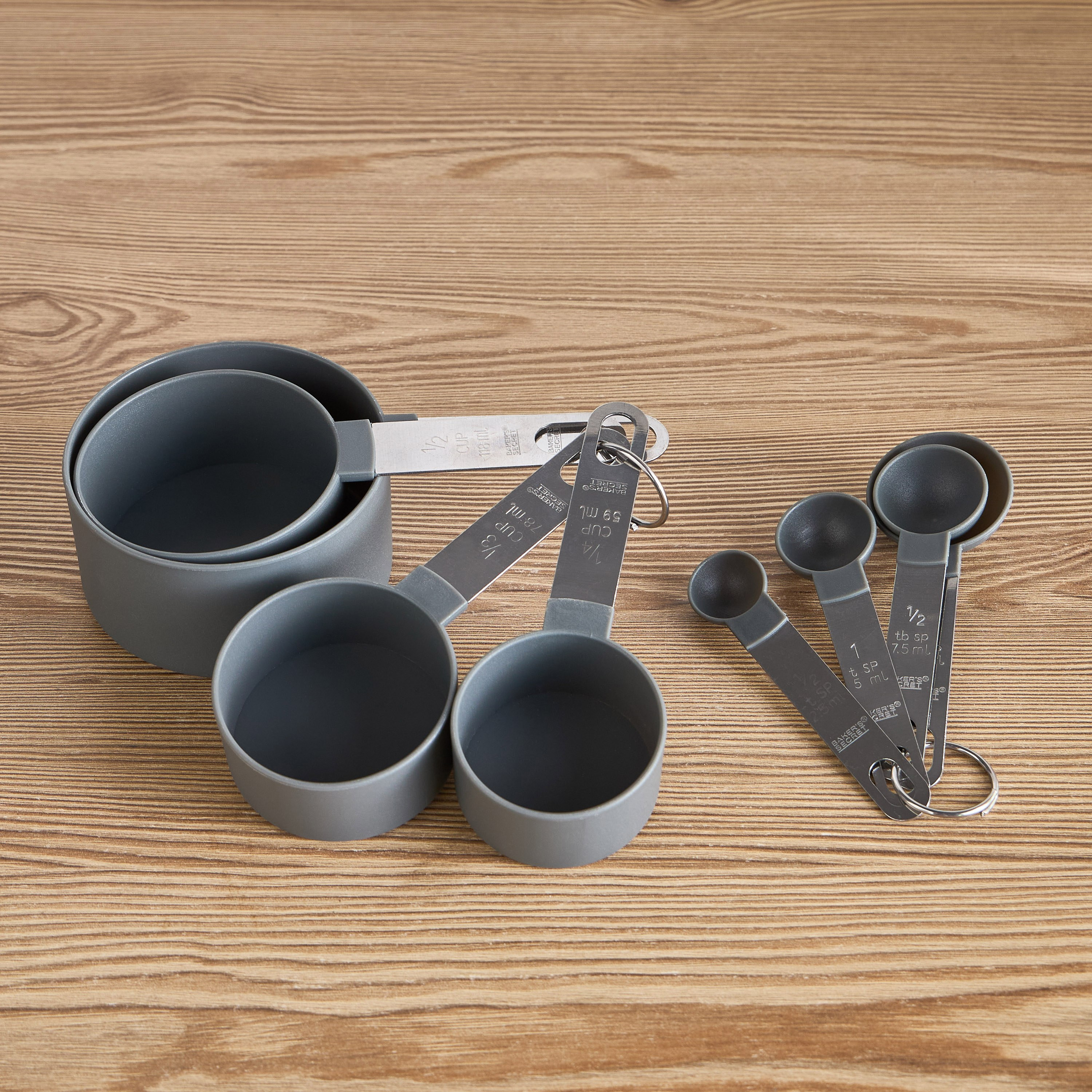 Baker's Secret 8-Piece Measuring Spoon and Cup Set