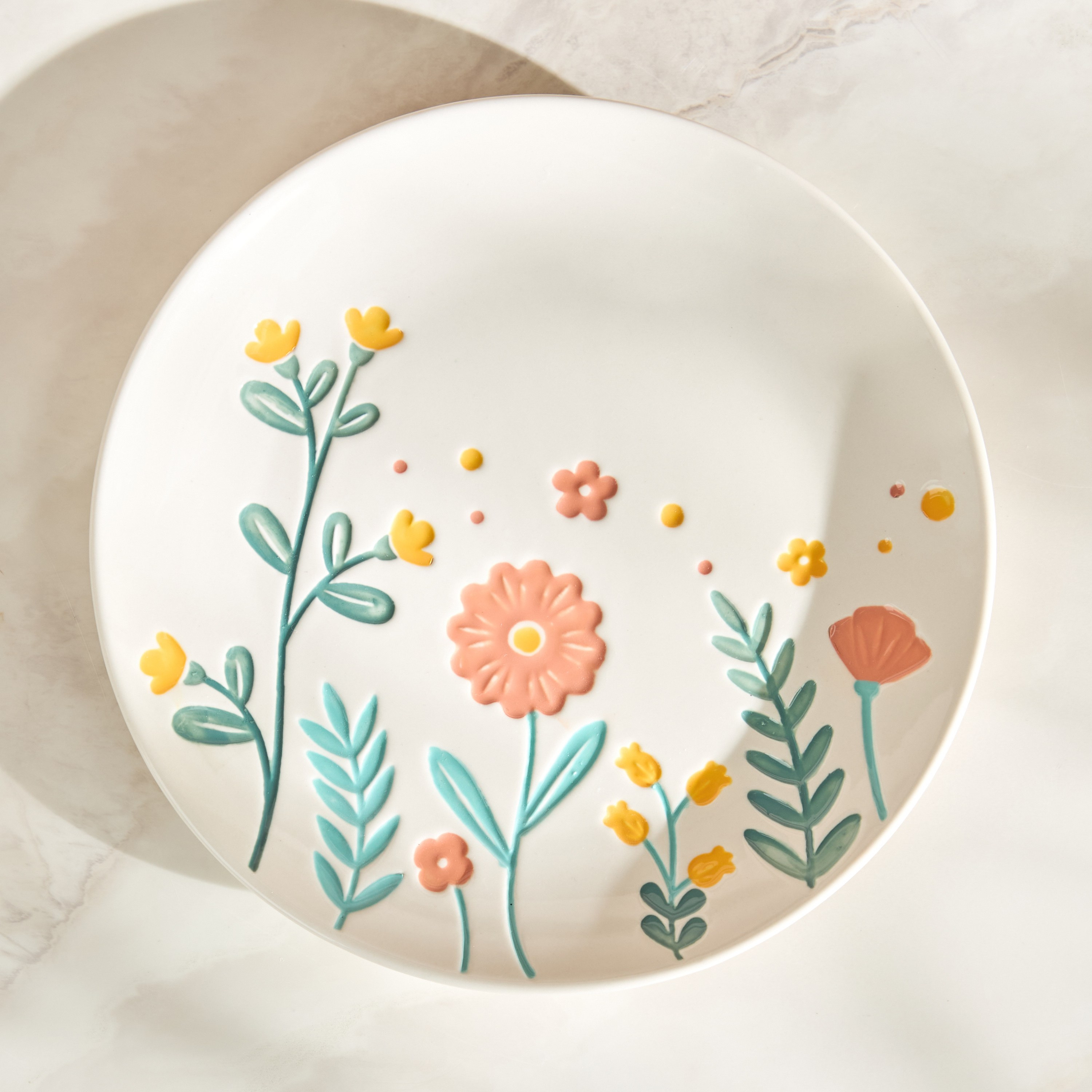 Heidi Ceramic Side Plate - 22 cm-household-dining-dinnerware-plates-image-1