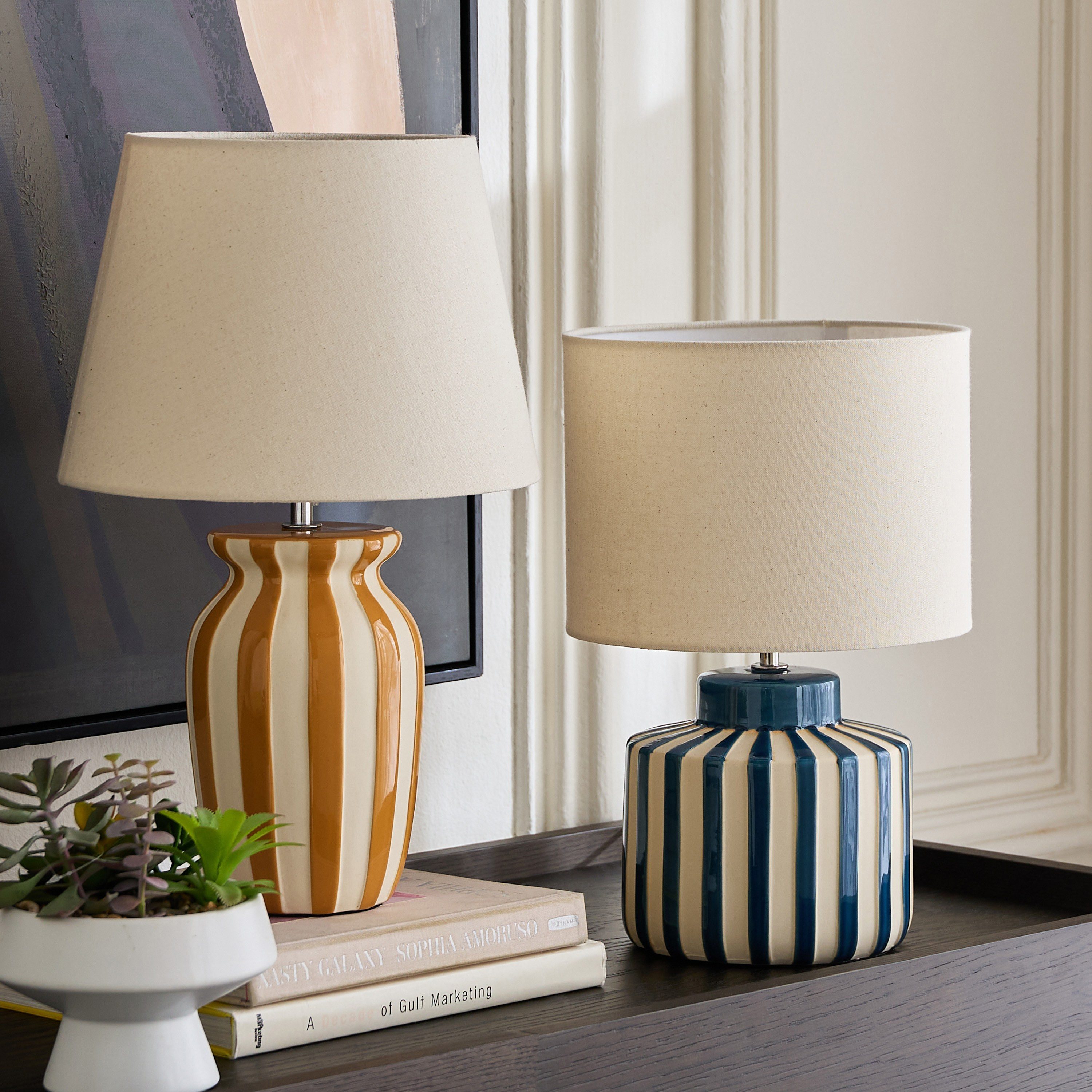 مصباح طاولة سيراميك - بوني - 44.5 سم-household-lighting-tableanddesklamps-image-4