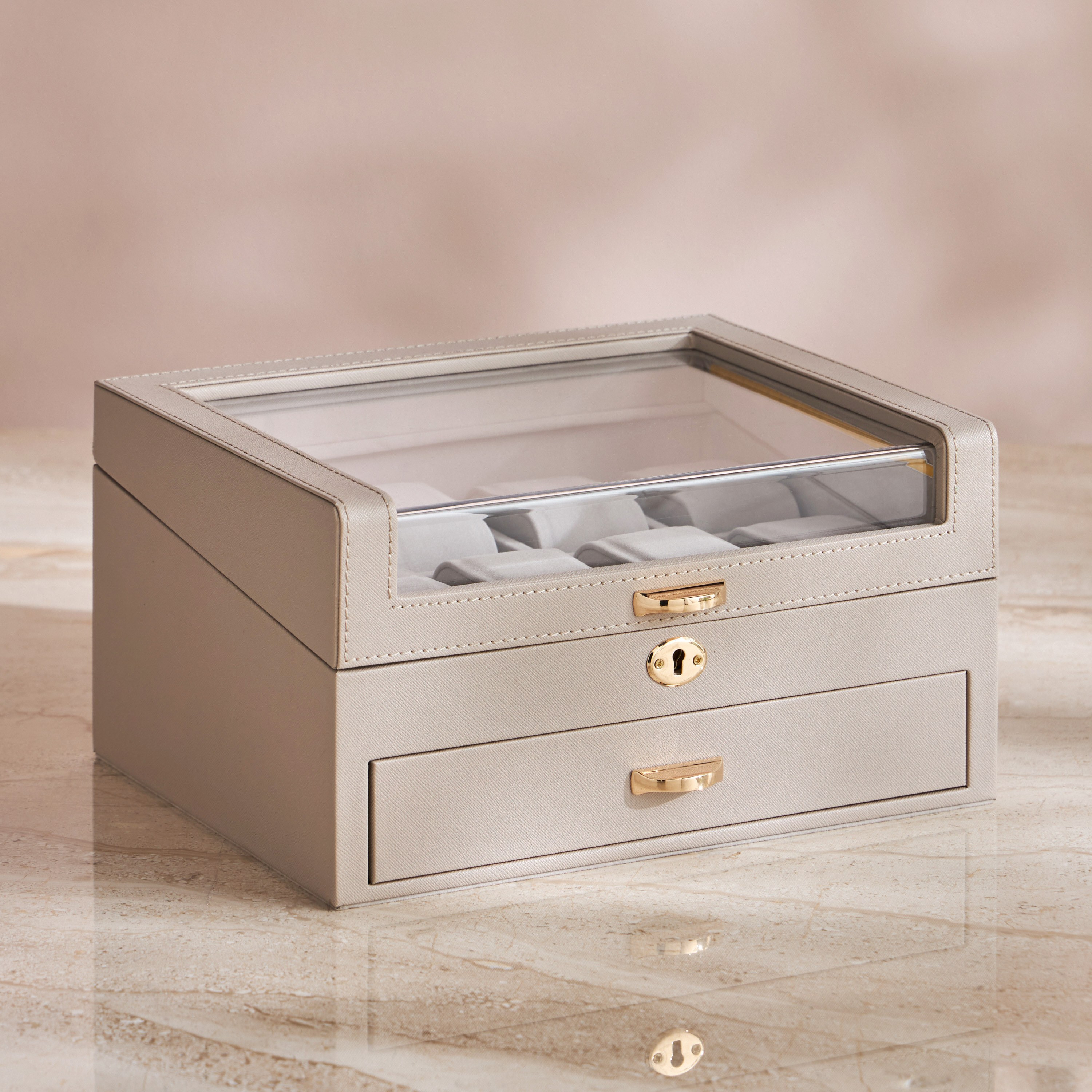 Natalia 8-Compartment Watch Box-household-storage-jewelleryorganizing-jewelleryboxesandstands-image-1