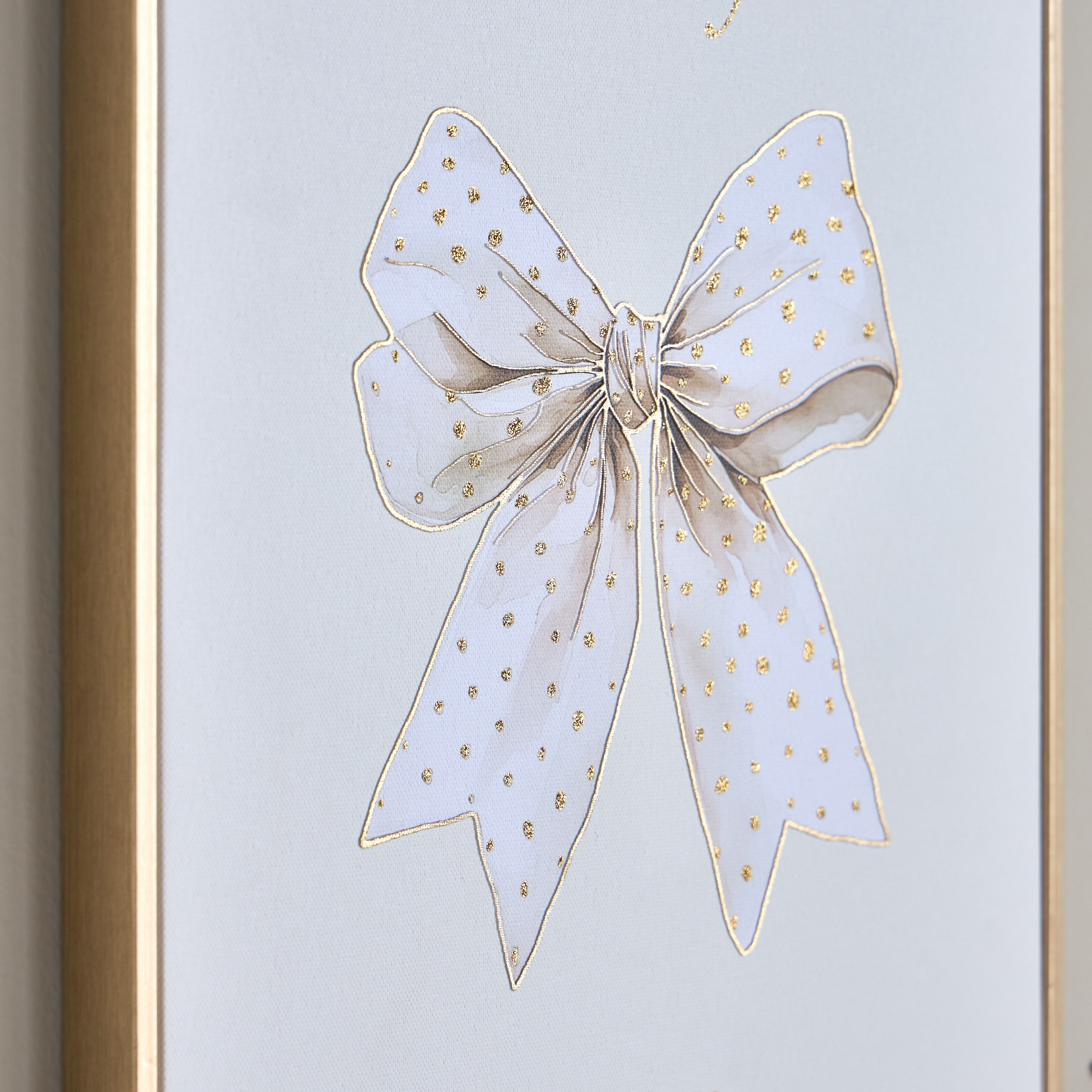 زينة حائط كانفاس مؤطرة بفيونكة - زينة - 30x40 سم-kids-decorandlighting-decor-wallart-image-2