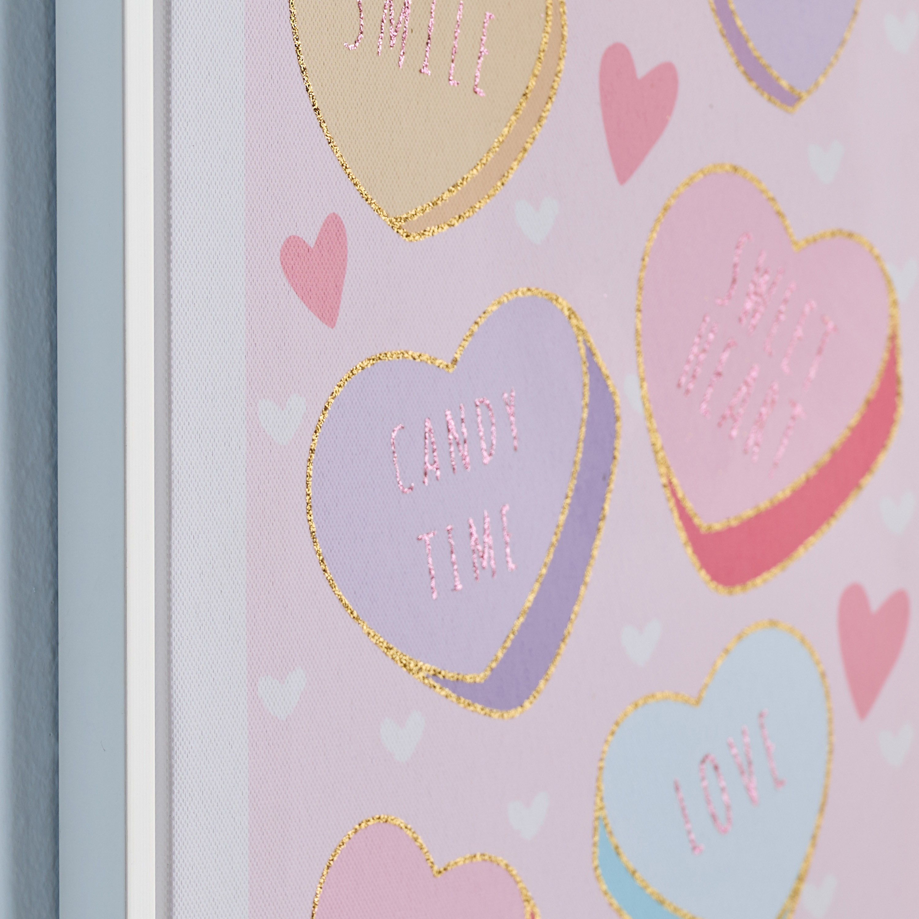 Layla Hearts 3D Framed Canvas Wall Art - 30x40 cm-kids-decorandlighting-decor-wallart-image-2