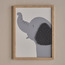 Elwin Elephant 3D Framed Canvas Wall Art - 30x40 cm-kids-decorandlighting-decor-wallart-image-1