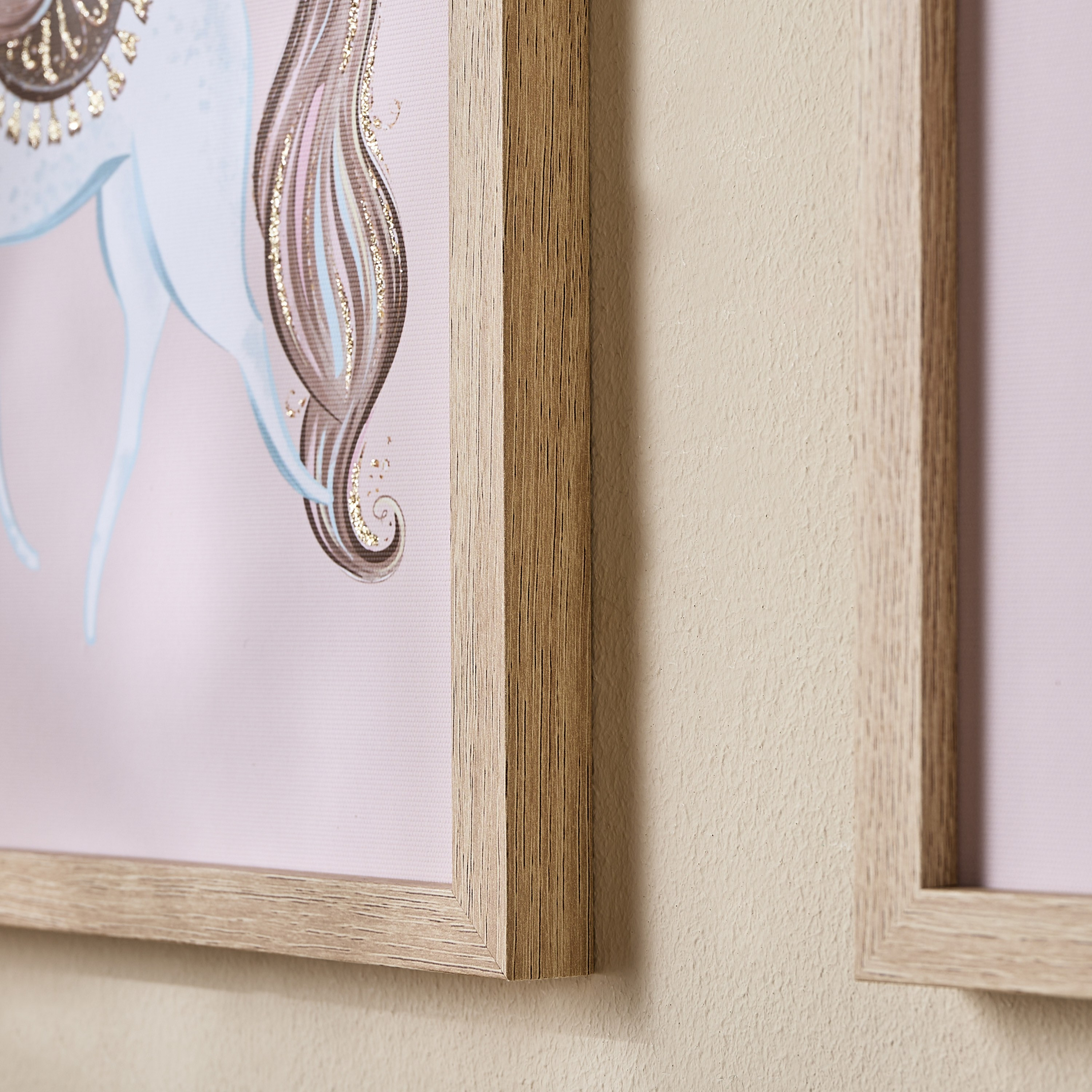 طقم زينة حائط كانفاس مؤطرة قطعتين يونيكورن - كورنيا بيلا - 30x40 سم-kids-decorandlighting-decor-wallart-image-2