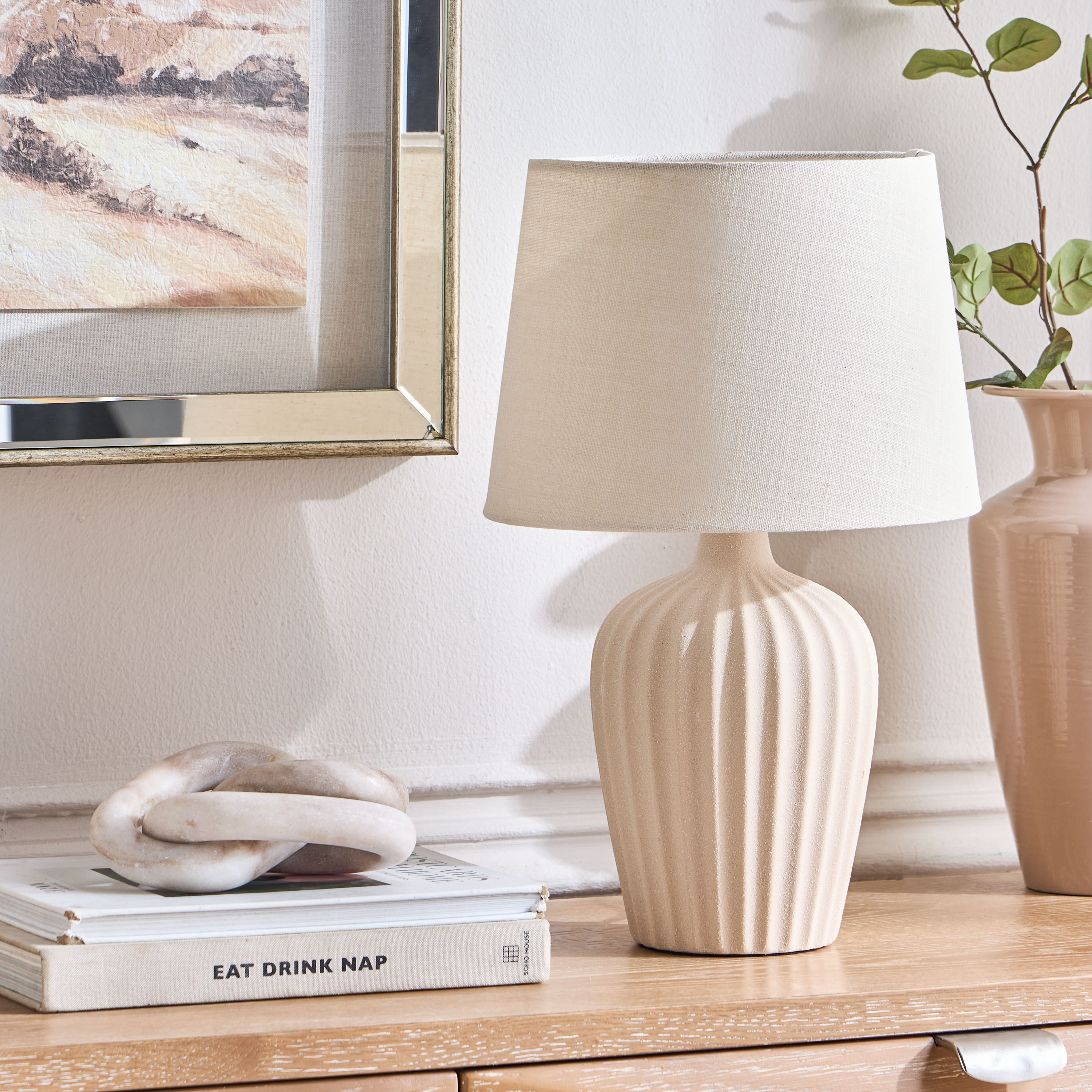 مصباح طاولة سيراميك - دوريان - 44 سم-household-lighting-tableanddesklamps-image-5