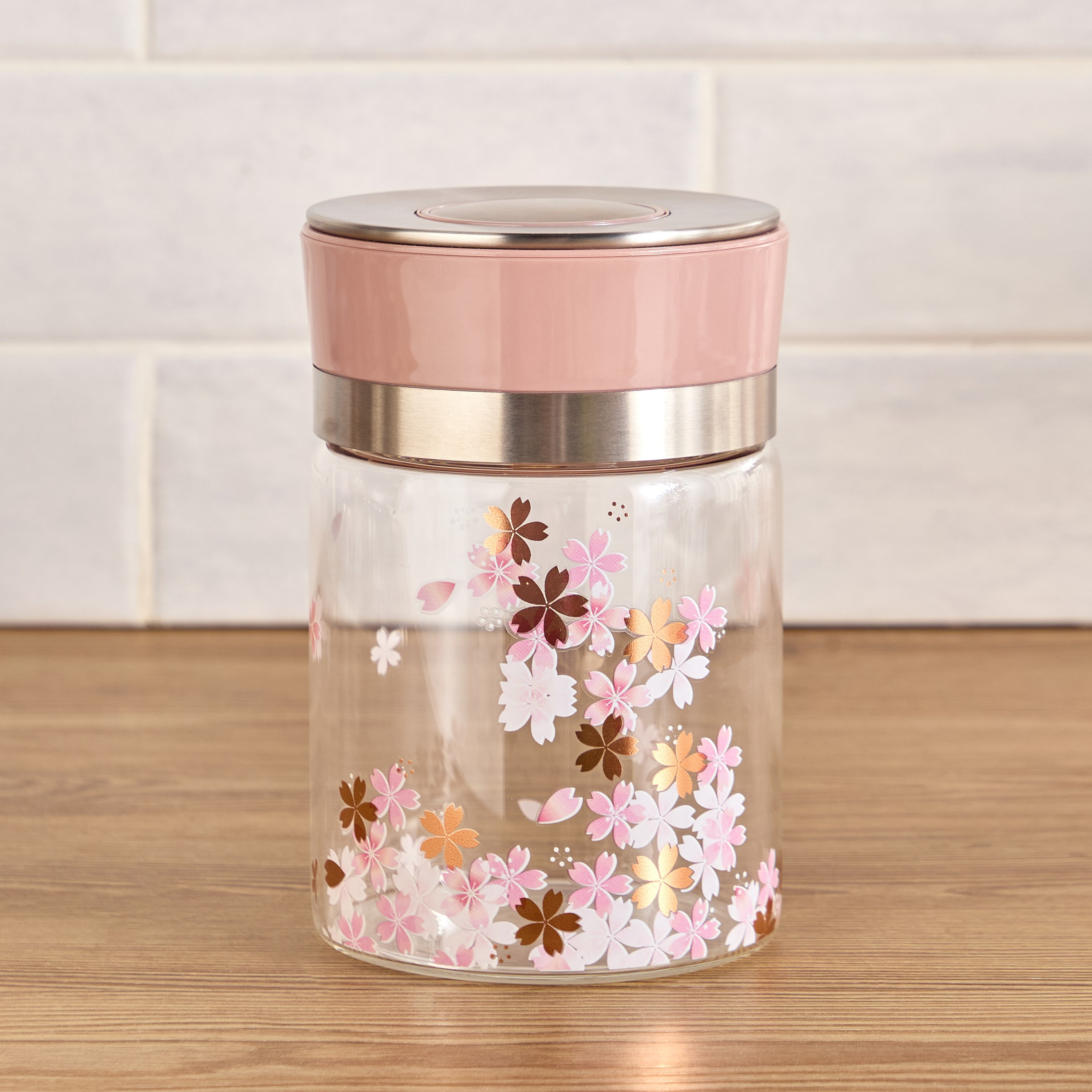 Blossom Storage Jar - 1 L-household-kitchen-foodstorage-pantryandstorage-image-1