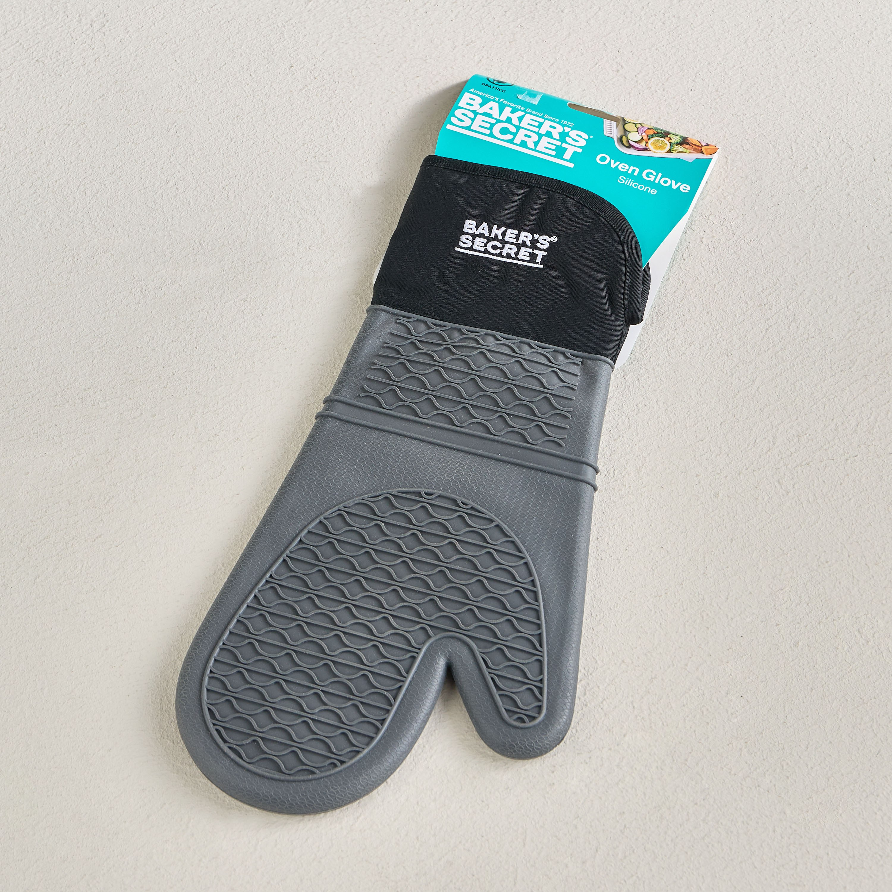 Bakers Secret Single Oven Glove-household-kitchen-kitchenlinen-apronsmittsandpotholders-image-3