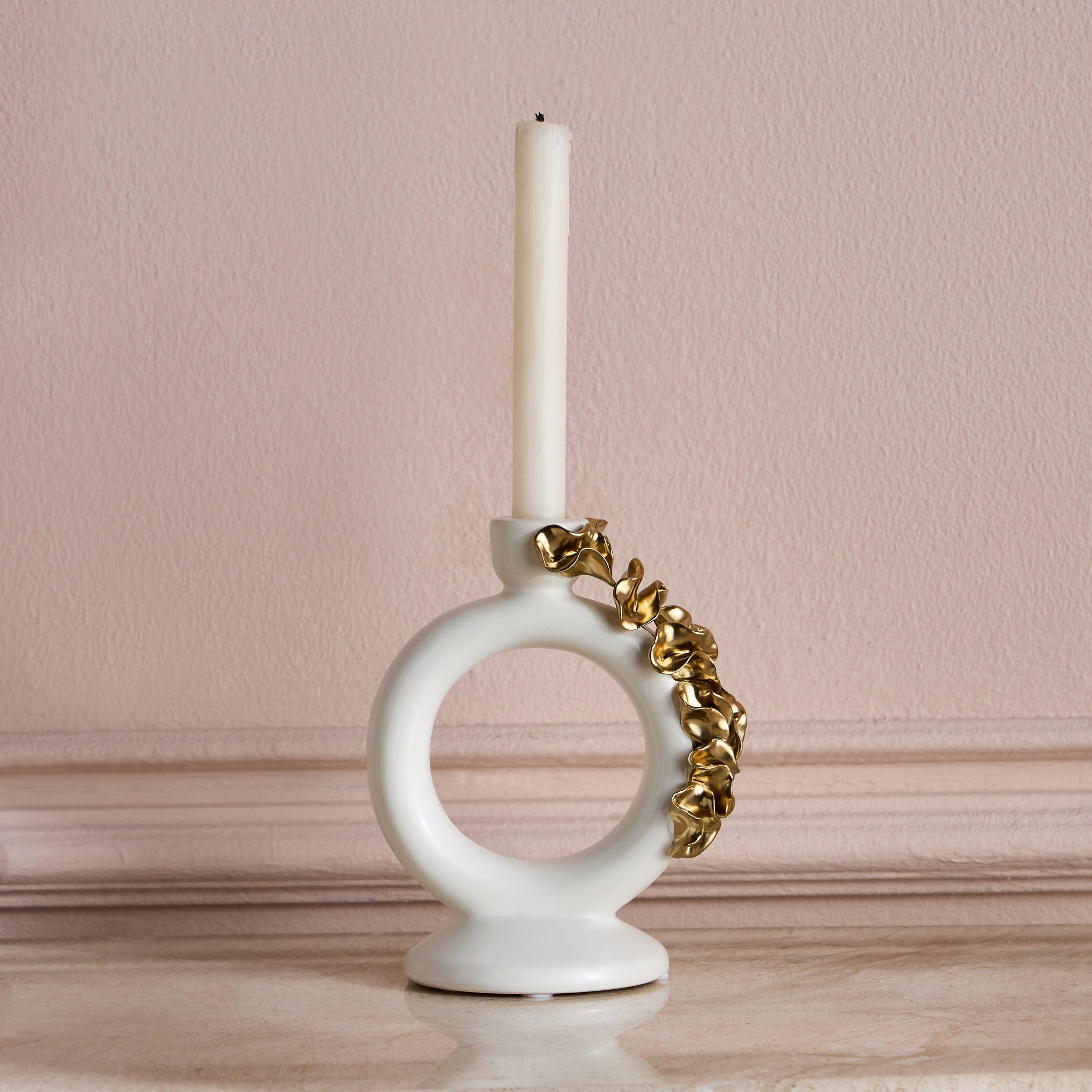 Lotus Taper Candleholder-household-decor-candleholdersandlanterns-image-1